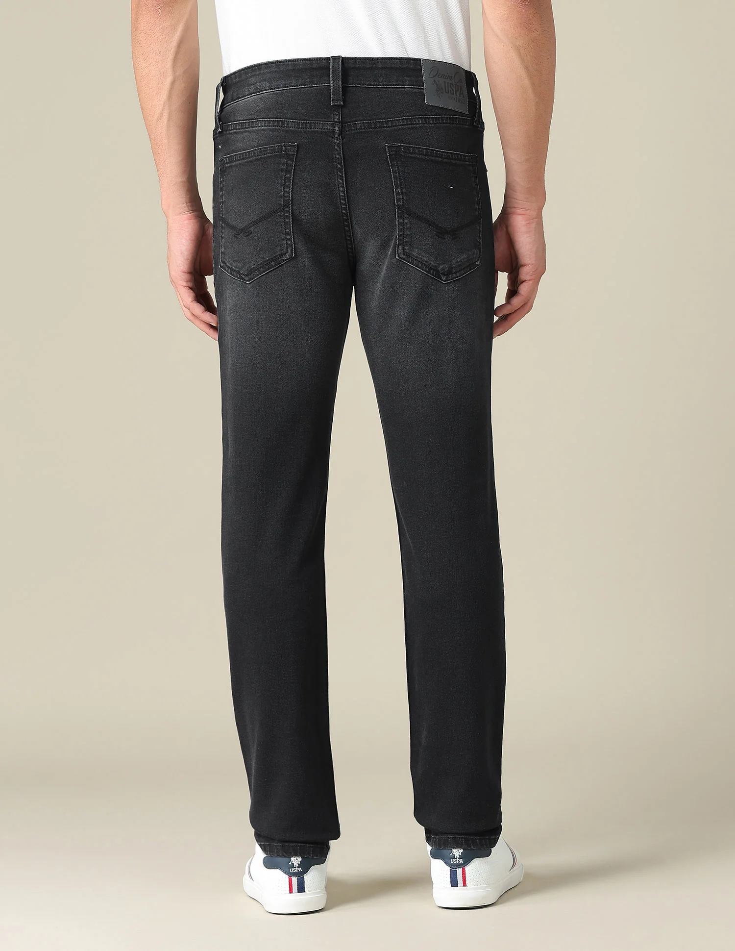 Brandon Slim Tapered Fit Black Jeans - Image 5