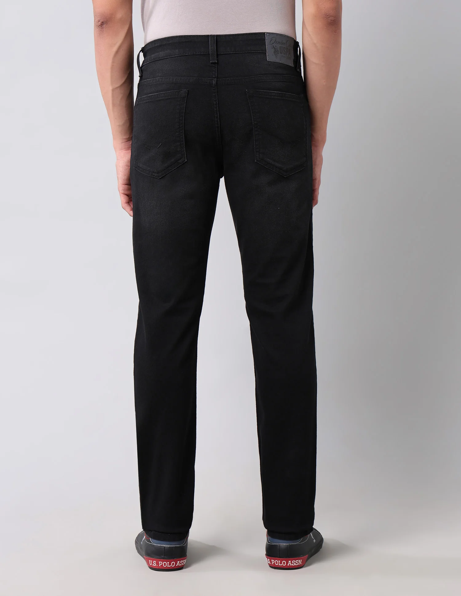 Brandon Slim Tapered Fit Black Jeans - Image 5