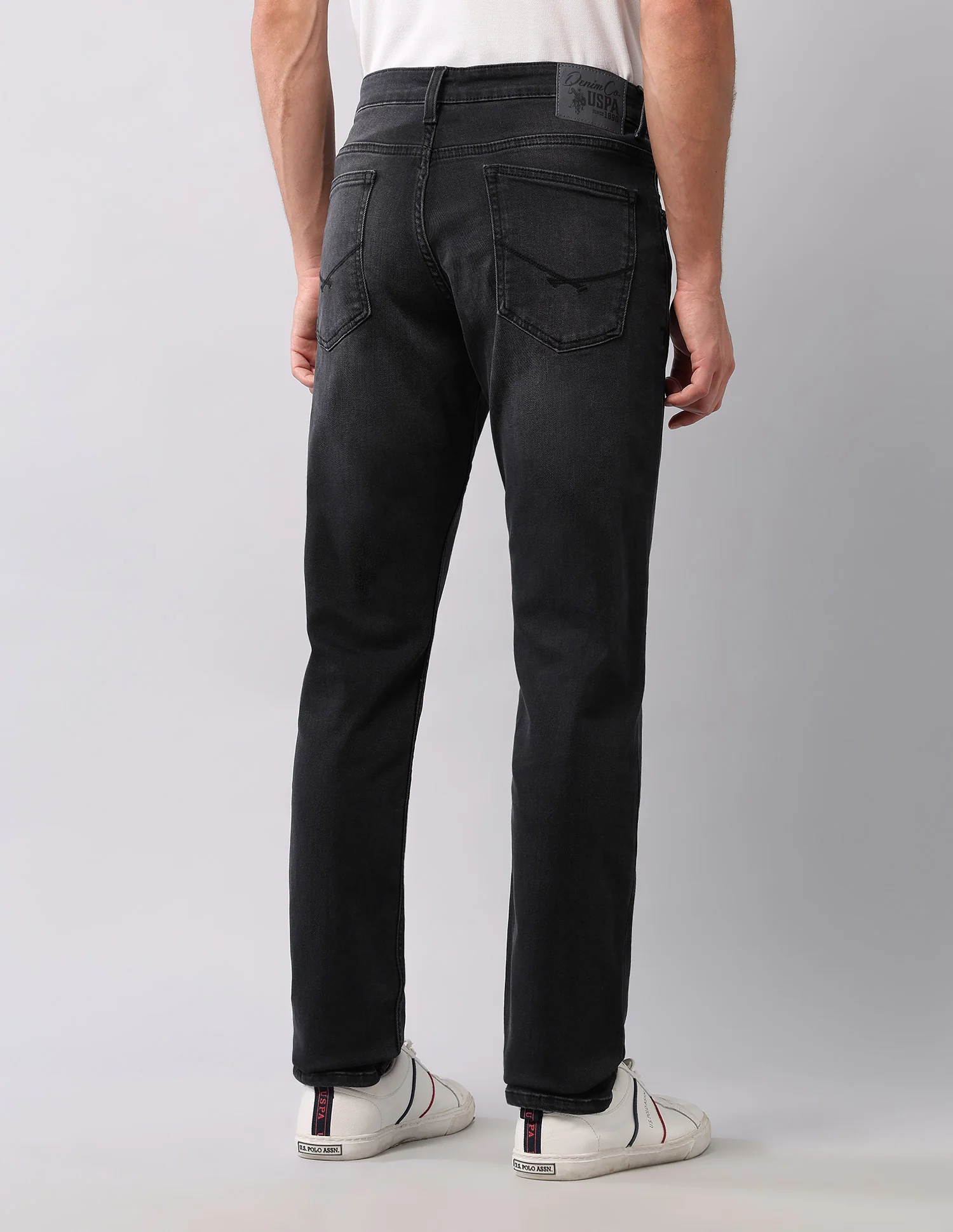 Brandon Slim Tapered Fit Black Jeans - Image 5