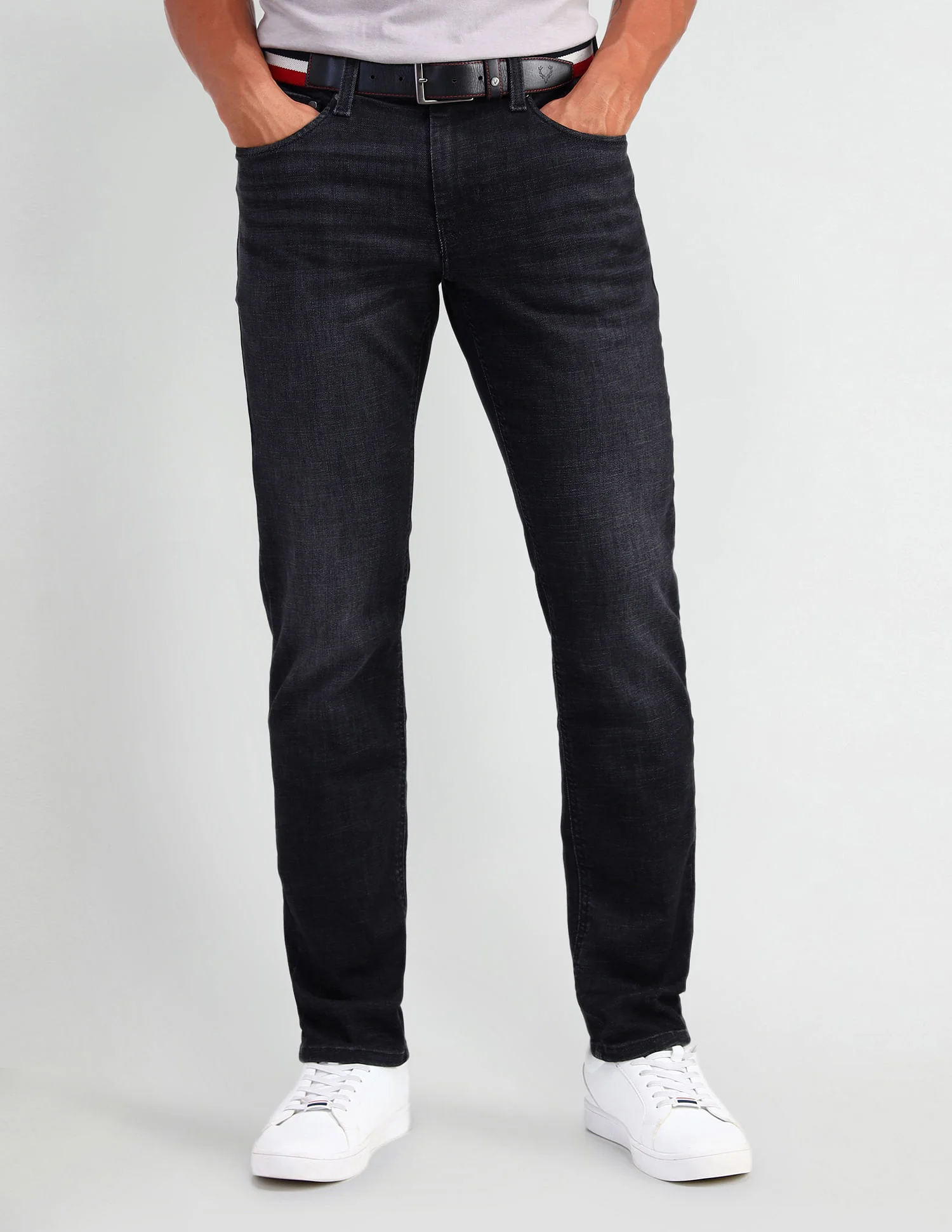 Brandon Slim Tapered Fit Black Jeans