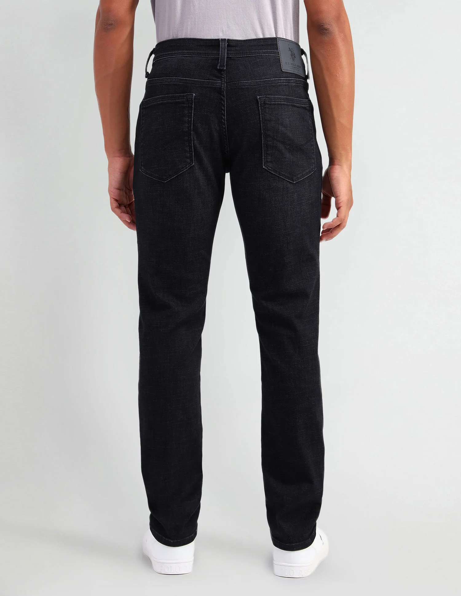 Brandon Slim Tapered Fit Black Jeans - Image 5
