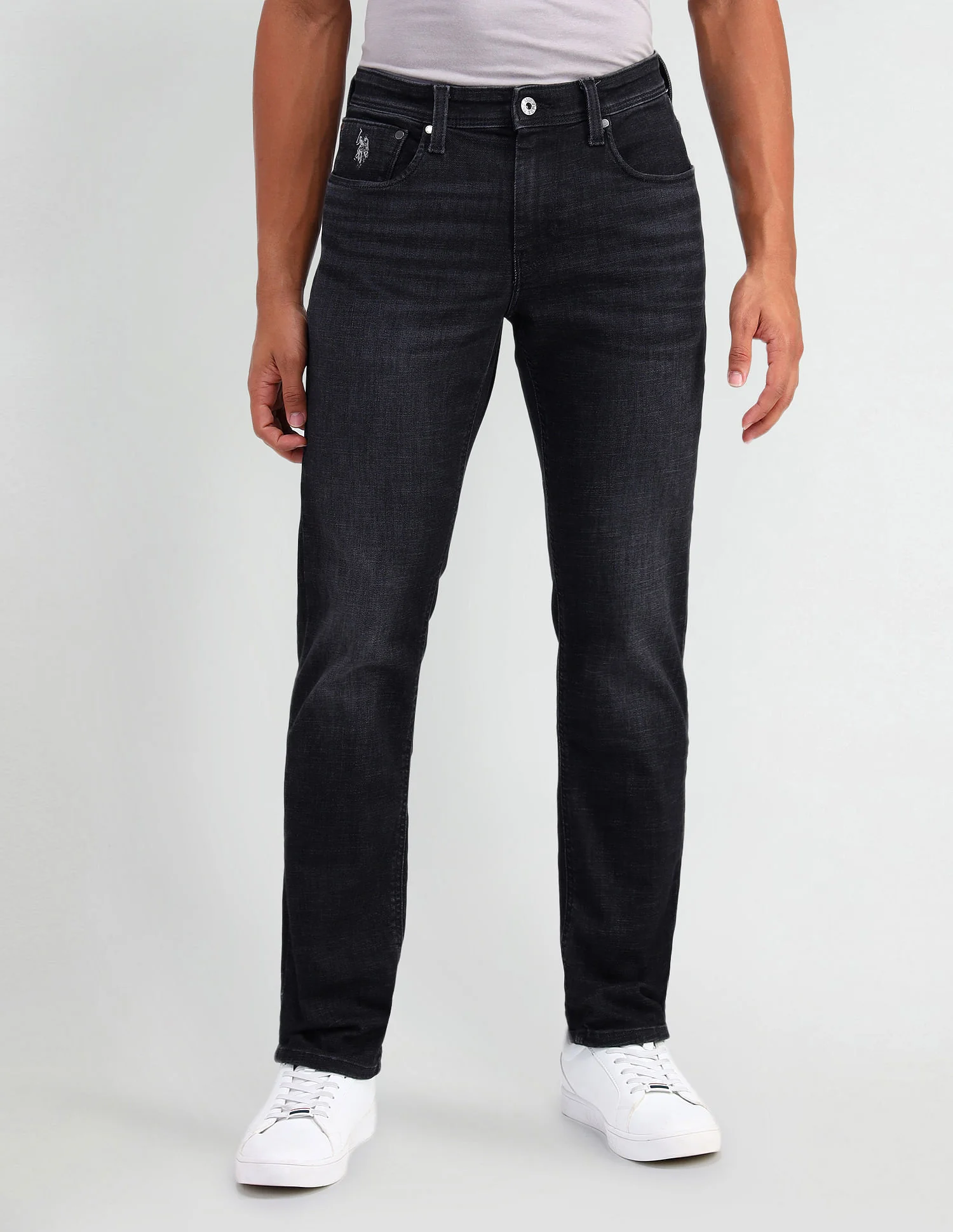 Brandon Slim Tapered Fit Black Jeans - Image 6
