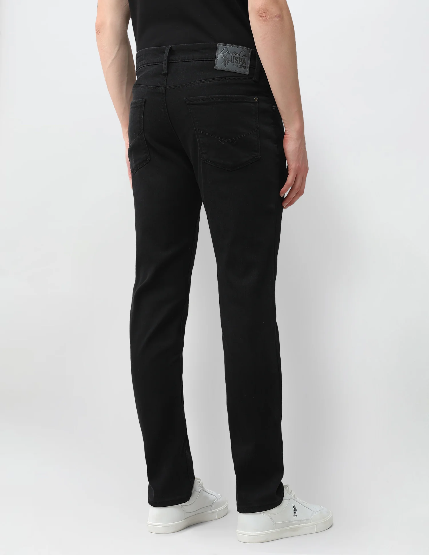 Brandon Slim Tapered Fit Black Jeans - Image 5