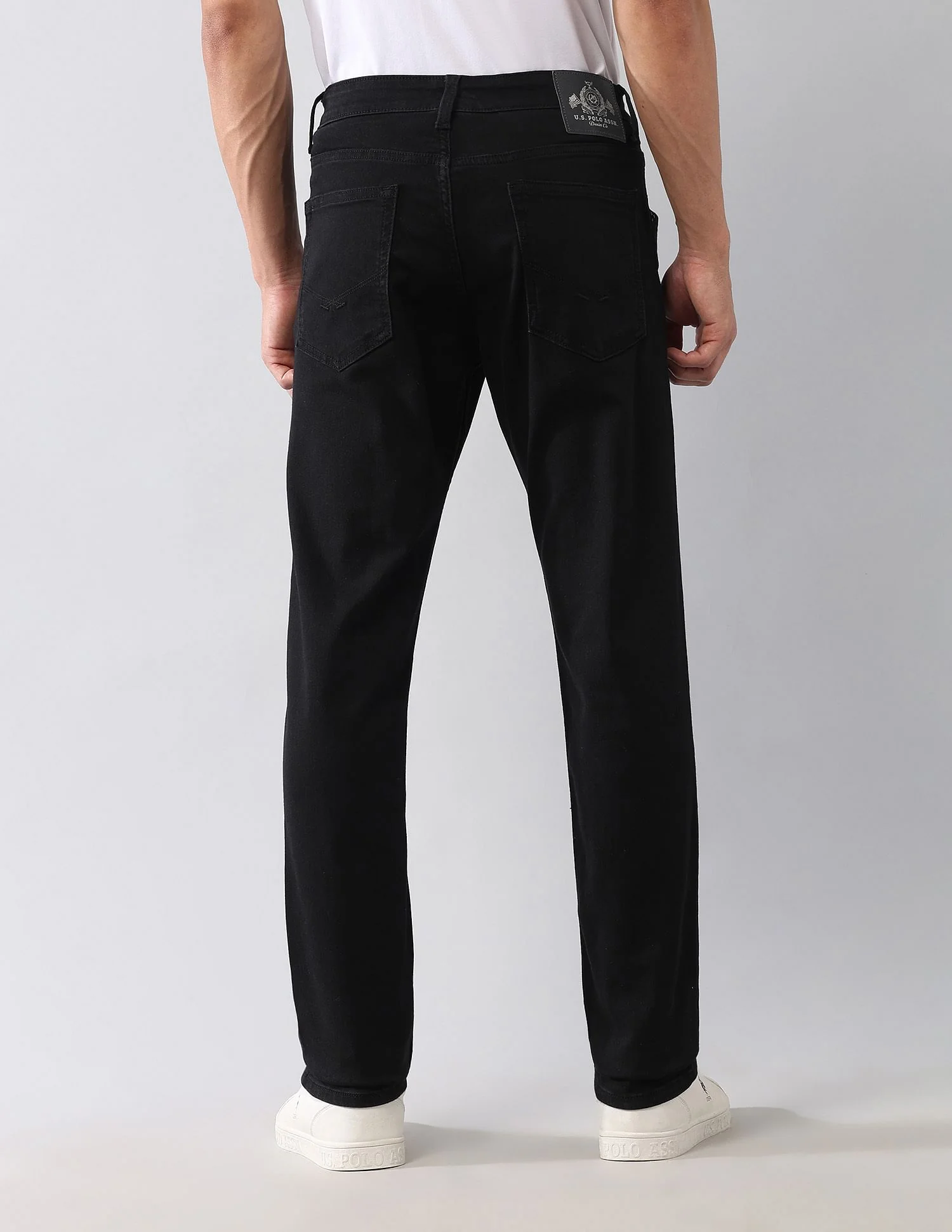 Brandon Slim Tapered Fit Black Jeans - Image 5