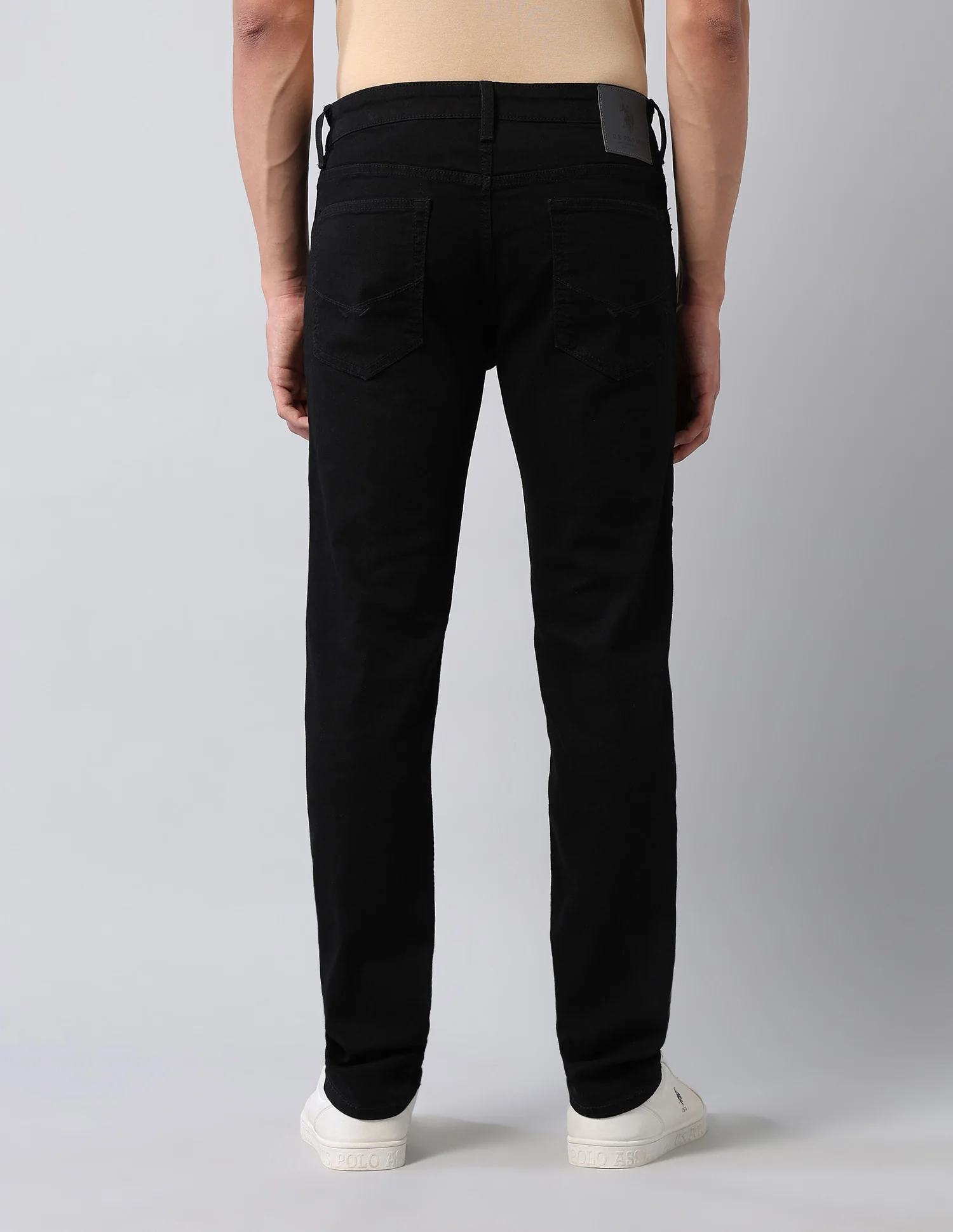 Brandon Slim Tapered Fit Black Jeans - Image 5