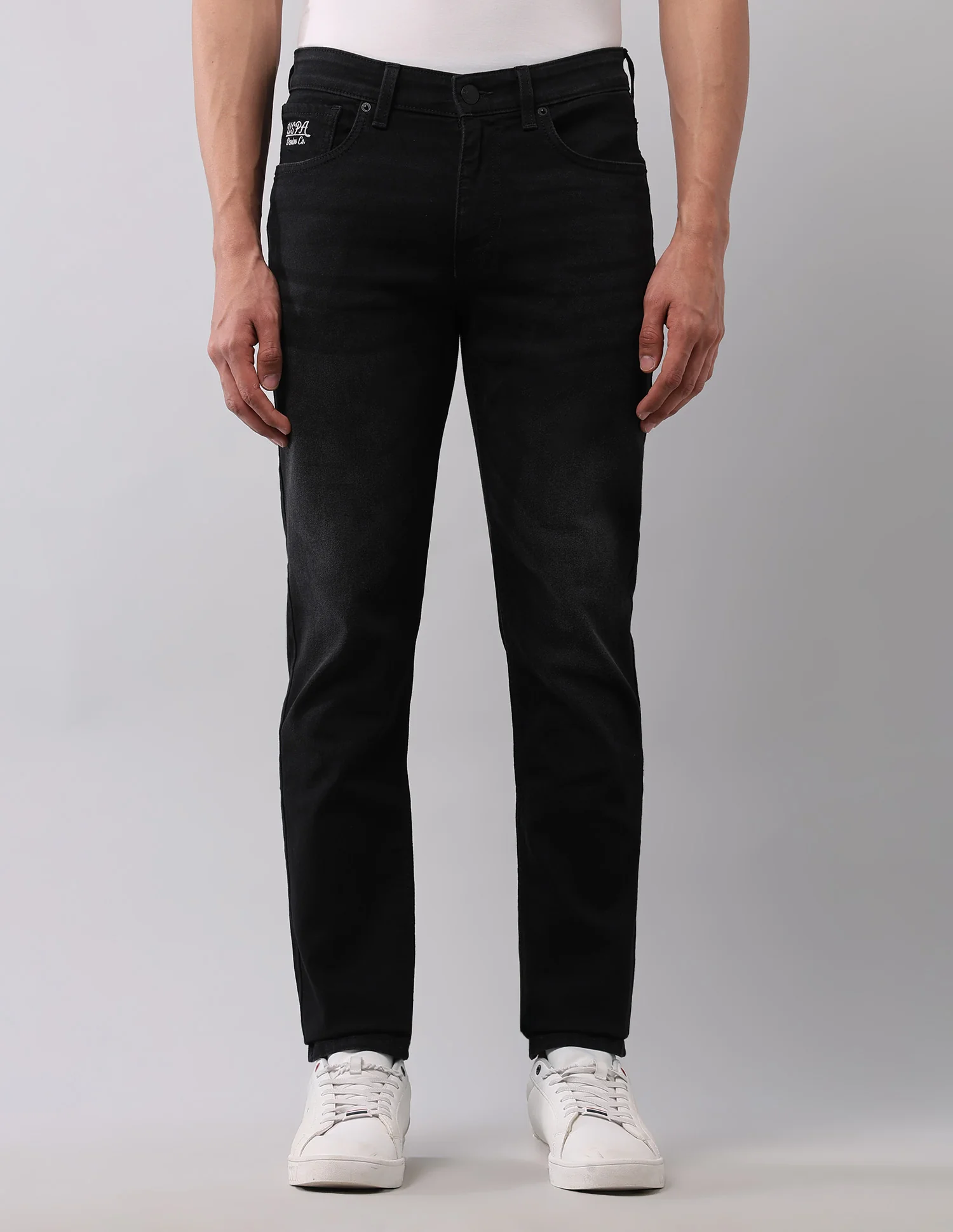 Brandon Slim Tapered Fit Black Jeans - Image 6