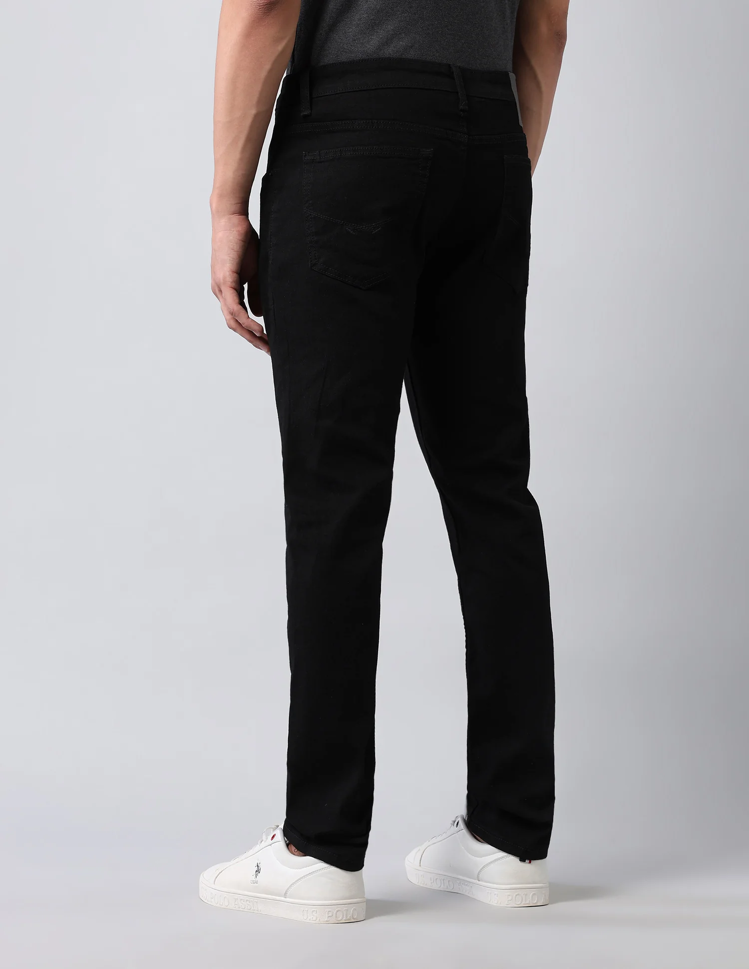 Brandon Slim Tapered Fit Black Jeans - Image 5