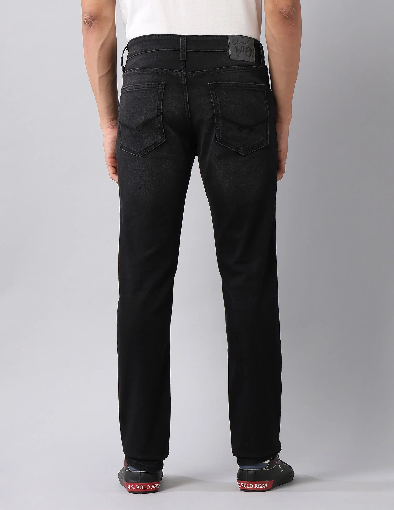 Brandon Slim Tapered Fit Black Jeans - Image 5