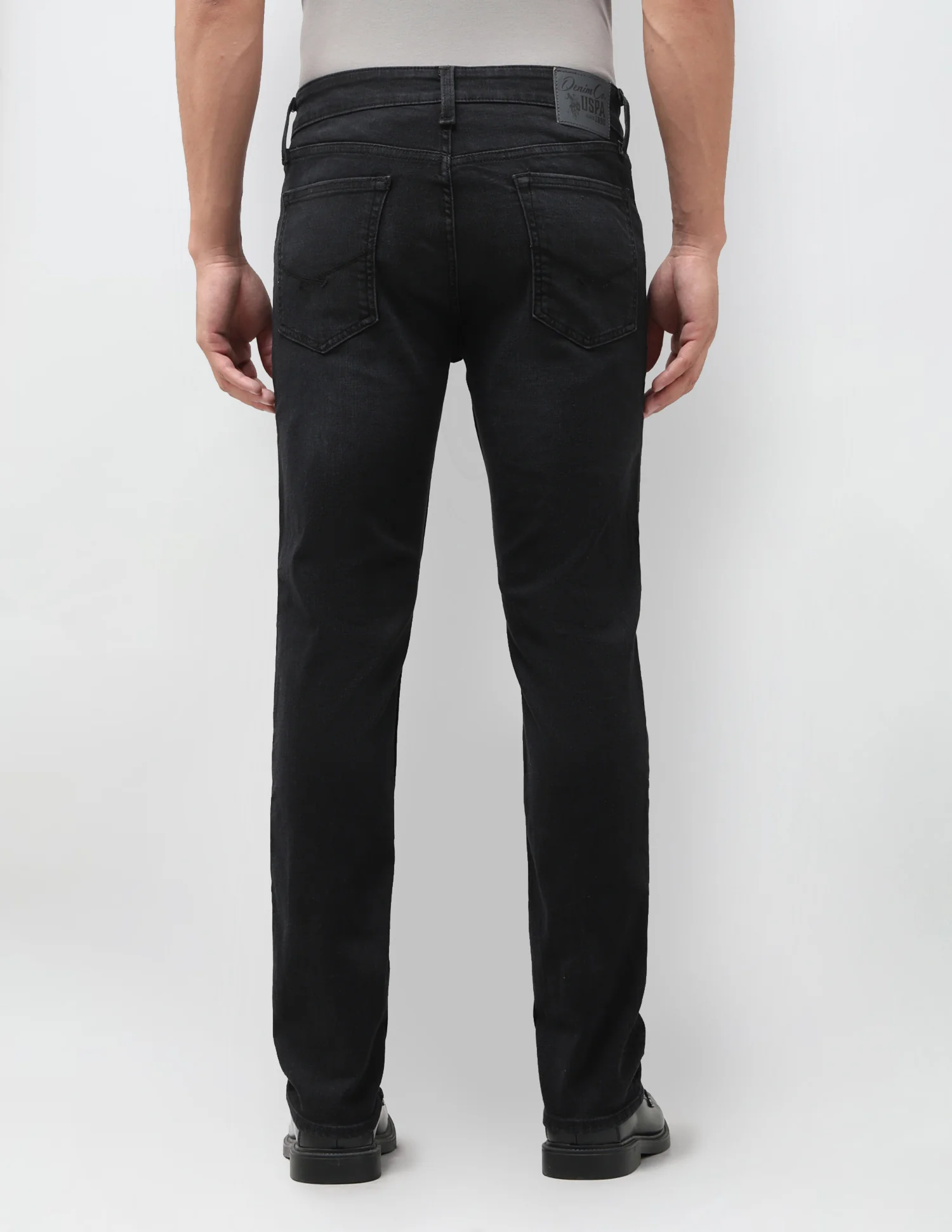 Brandon Slim Tapered Fit Black Jeans - Image 5