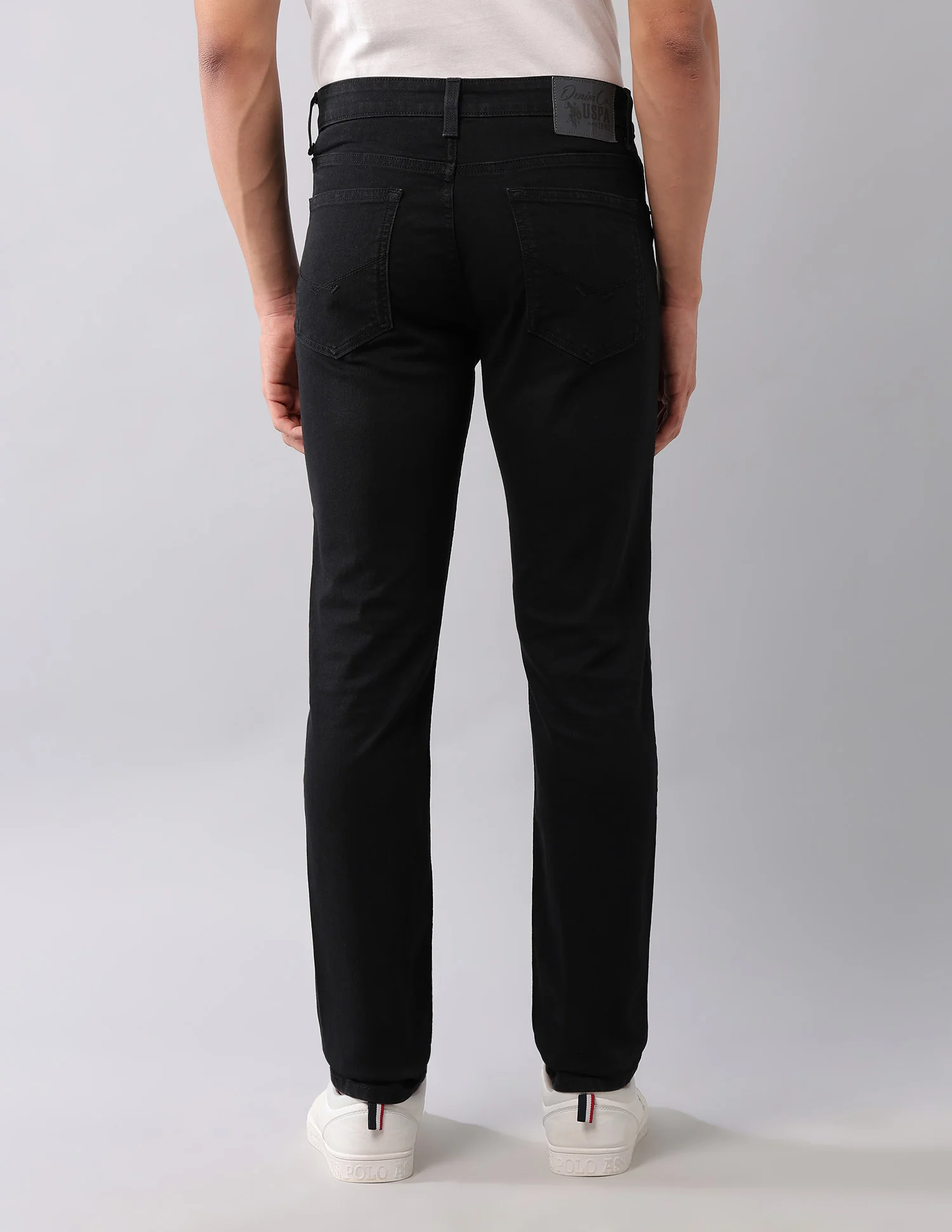 Brandon Slim Tapered Fit Black Jeans - Image 5