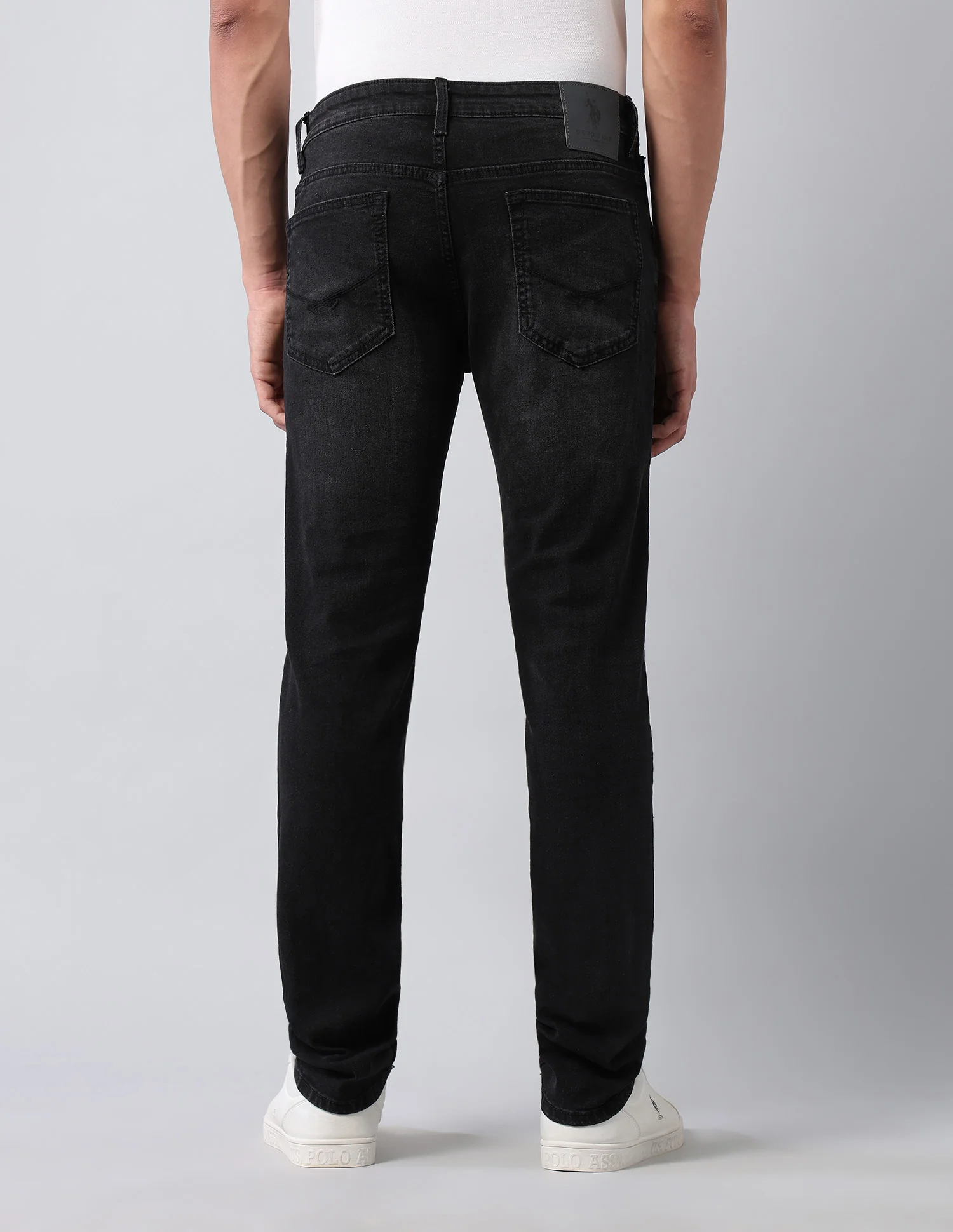 Brandon Slim Tapered Fit Black Jeans - Image 5
