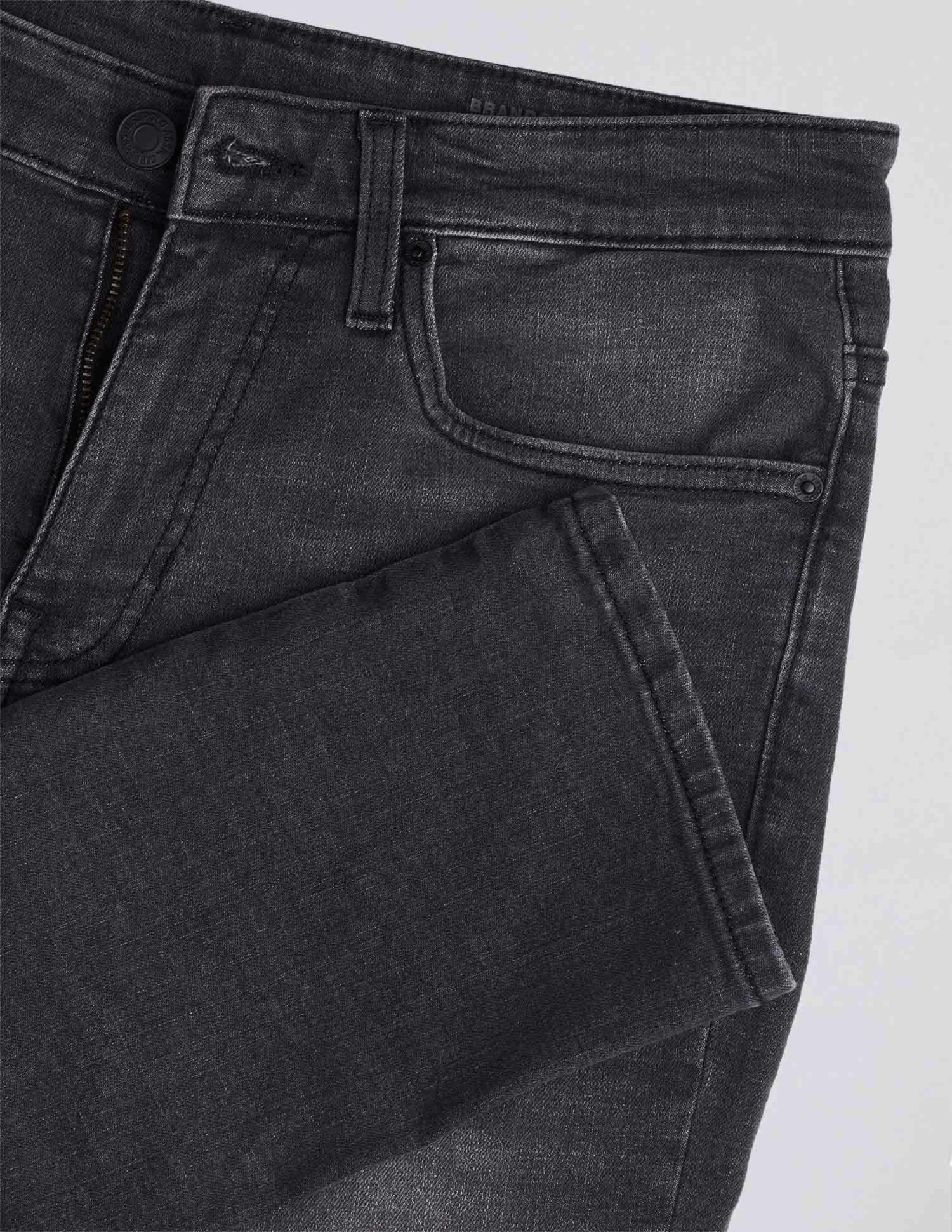 Brandon Slim Tapered Fit Black Jeans - Image 2