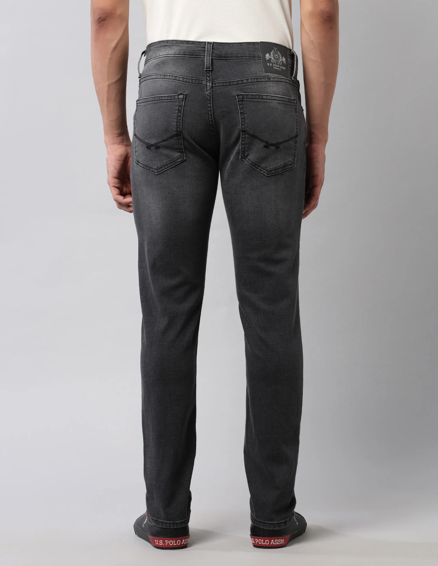Brandon Slim Tapered Fit Black Jeans - Image 5