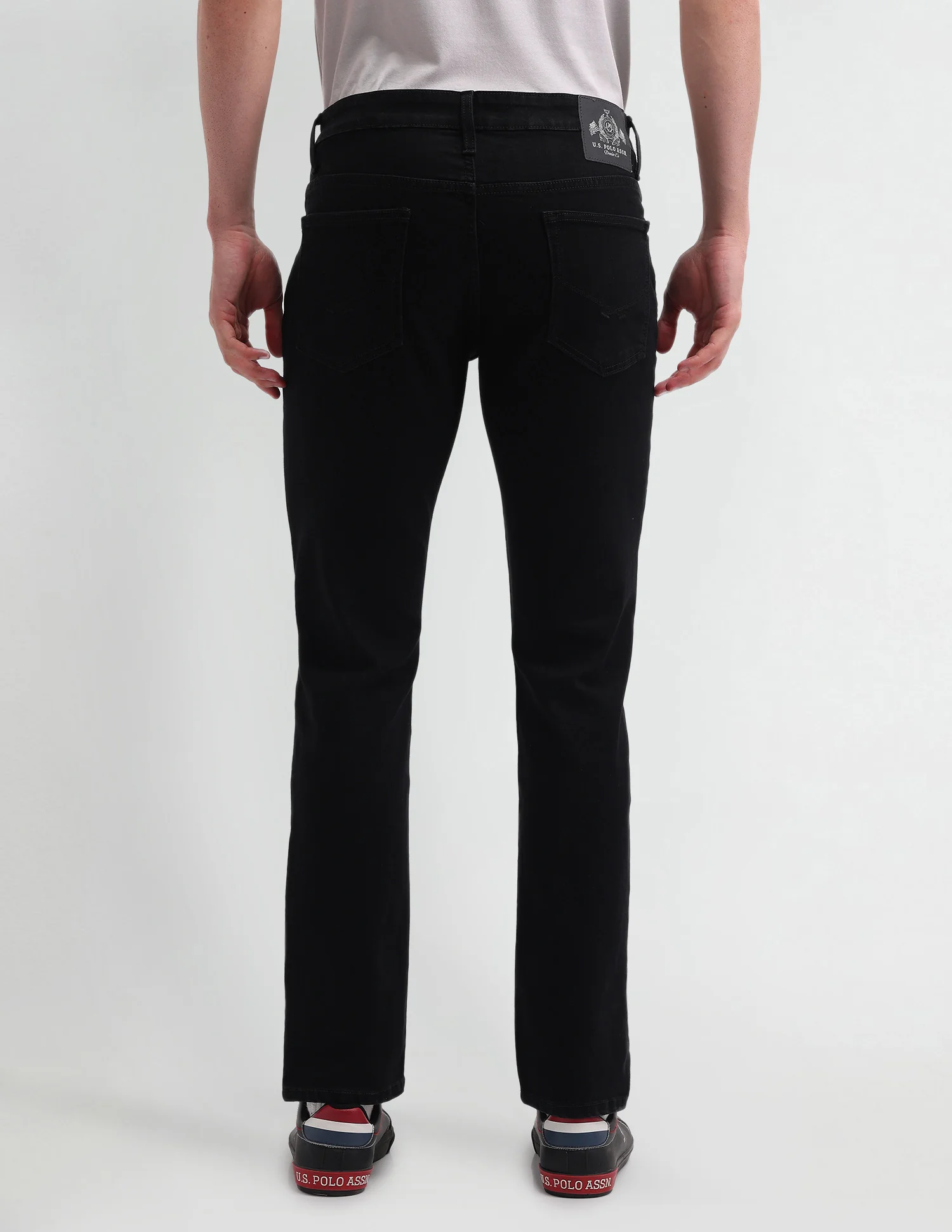 Brandon Slim Tapered Fit Black Jeans - Image 5