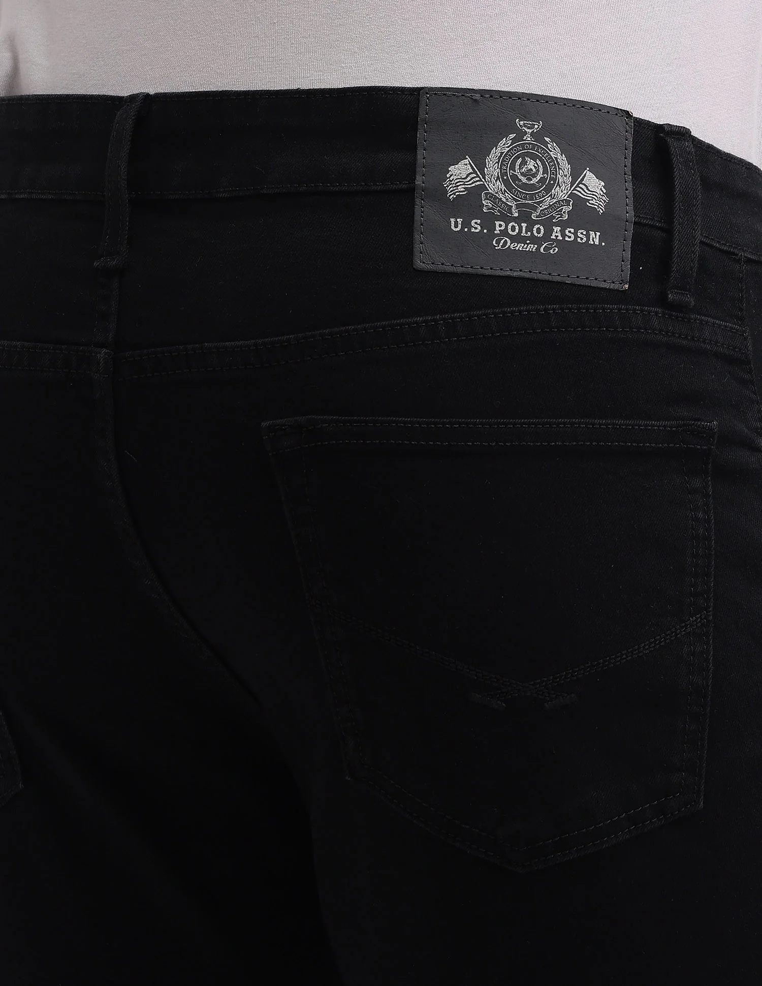 Brandon Slim Tapered Fit Black Jeans - Image 7