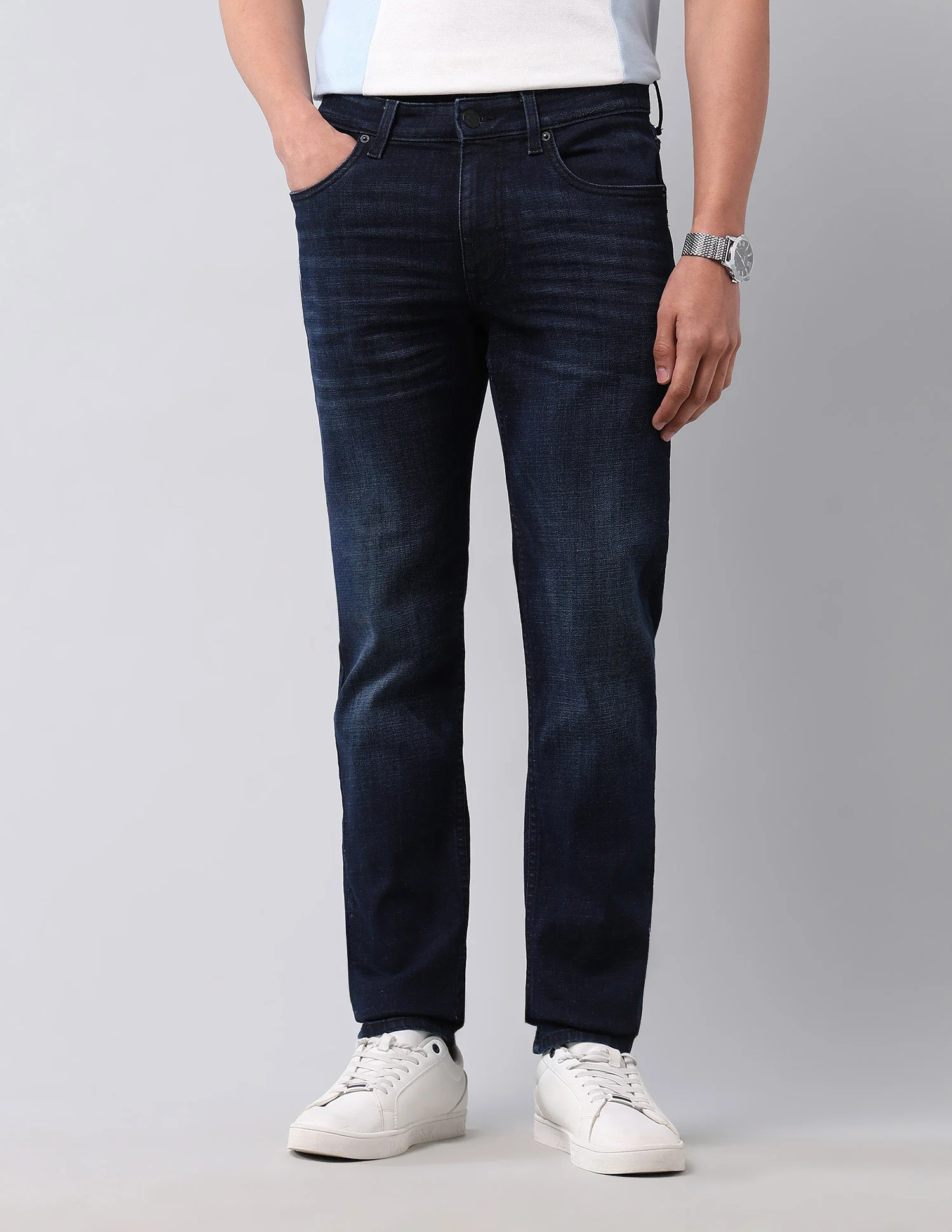 Brandon Slim Tapered Fit Black Jeans