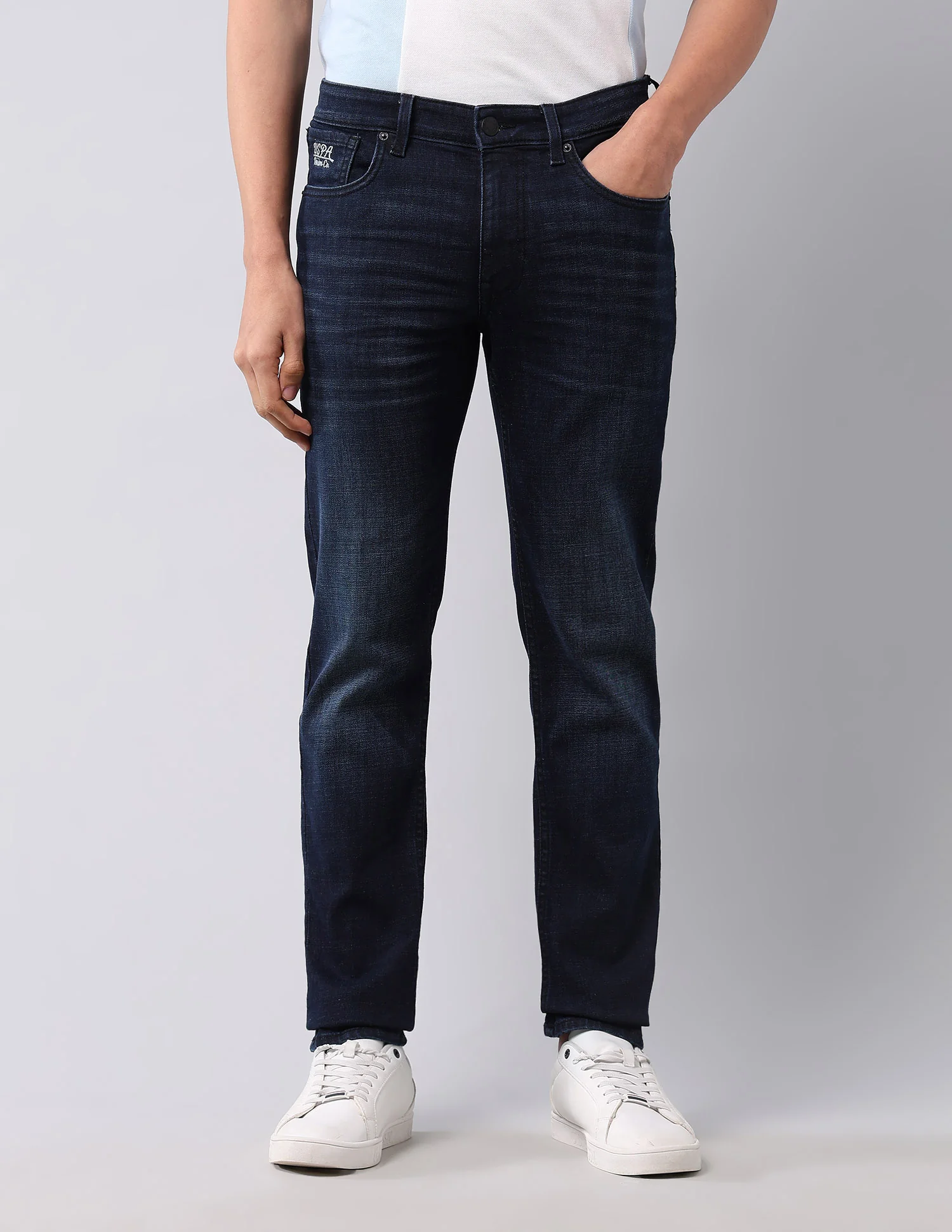Brandon Slim Tapered Fit Black Jeans - Image 6