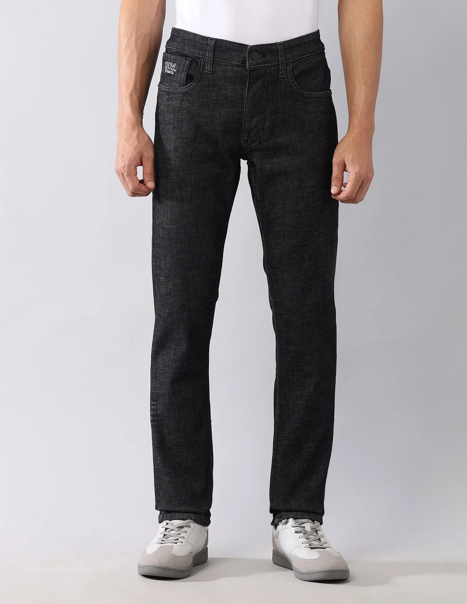 Brandon Slim Tapered Fit Black Jeans - Image 6