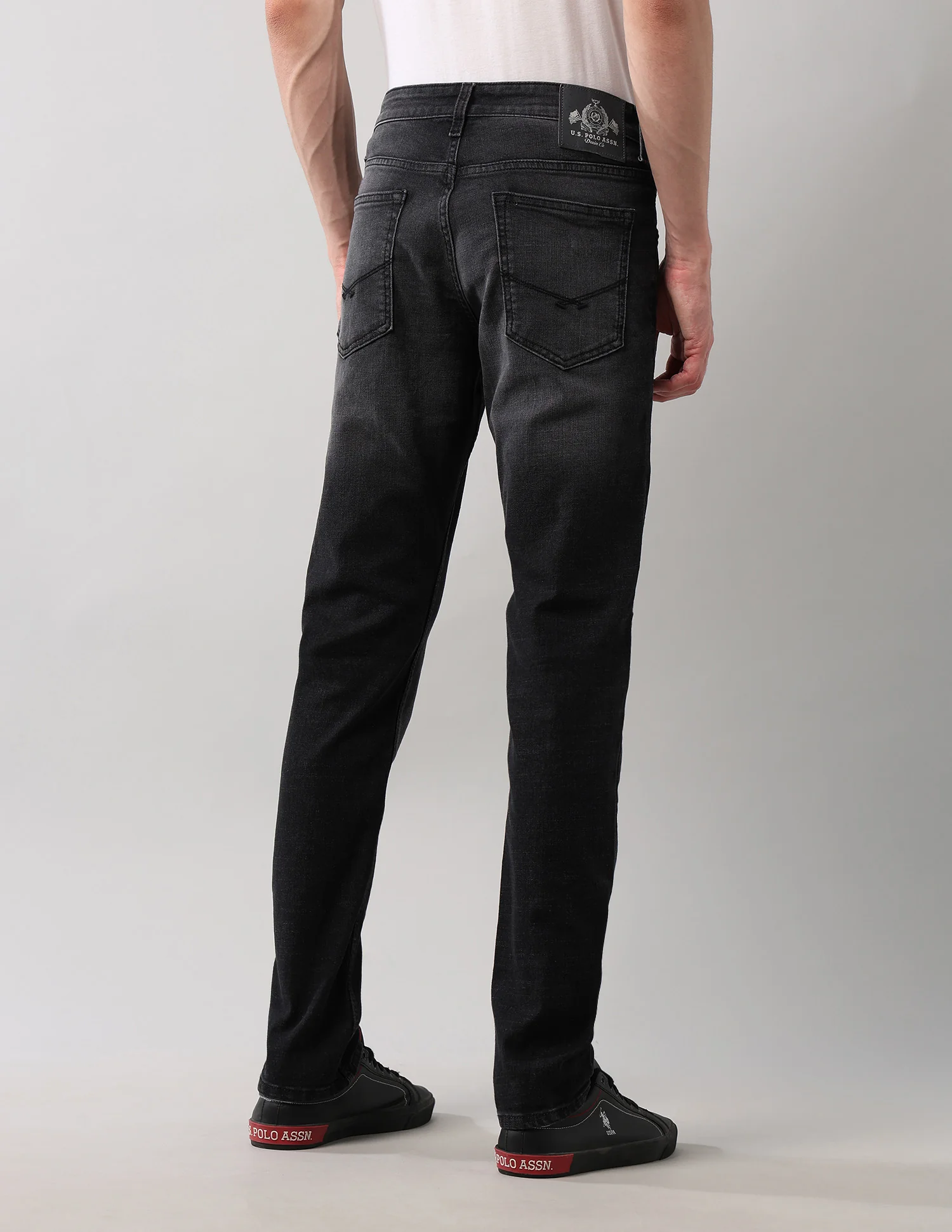 Brandon Slim Tapered Fit Black Jeans - Image 5