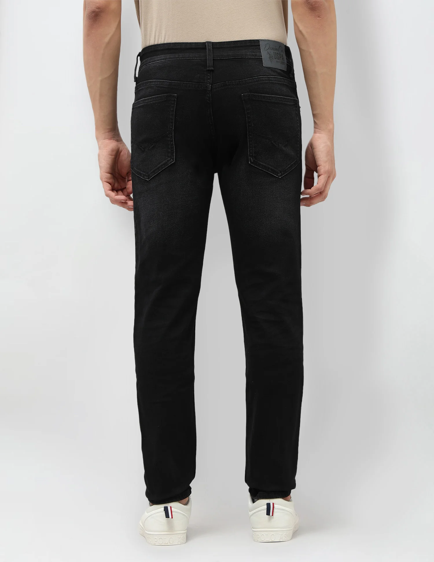 Brandon Slim Tapered Fit Black Jeans - Image 5