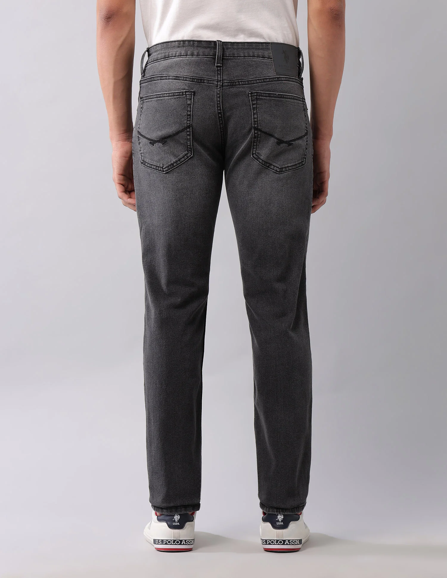 Brandon Slim Tapered Fit Black Jeans - Image 5