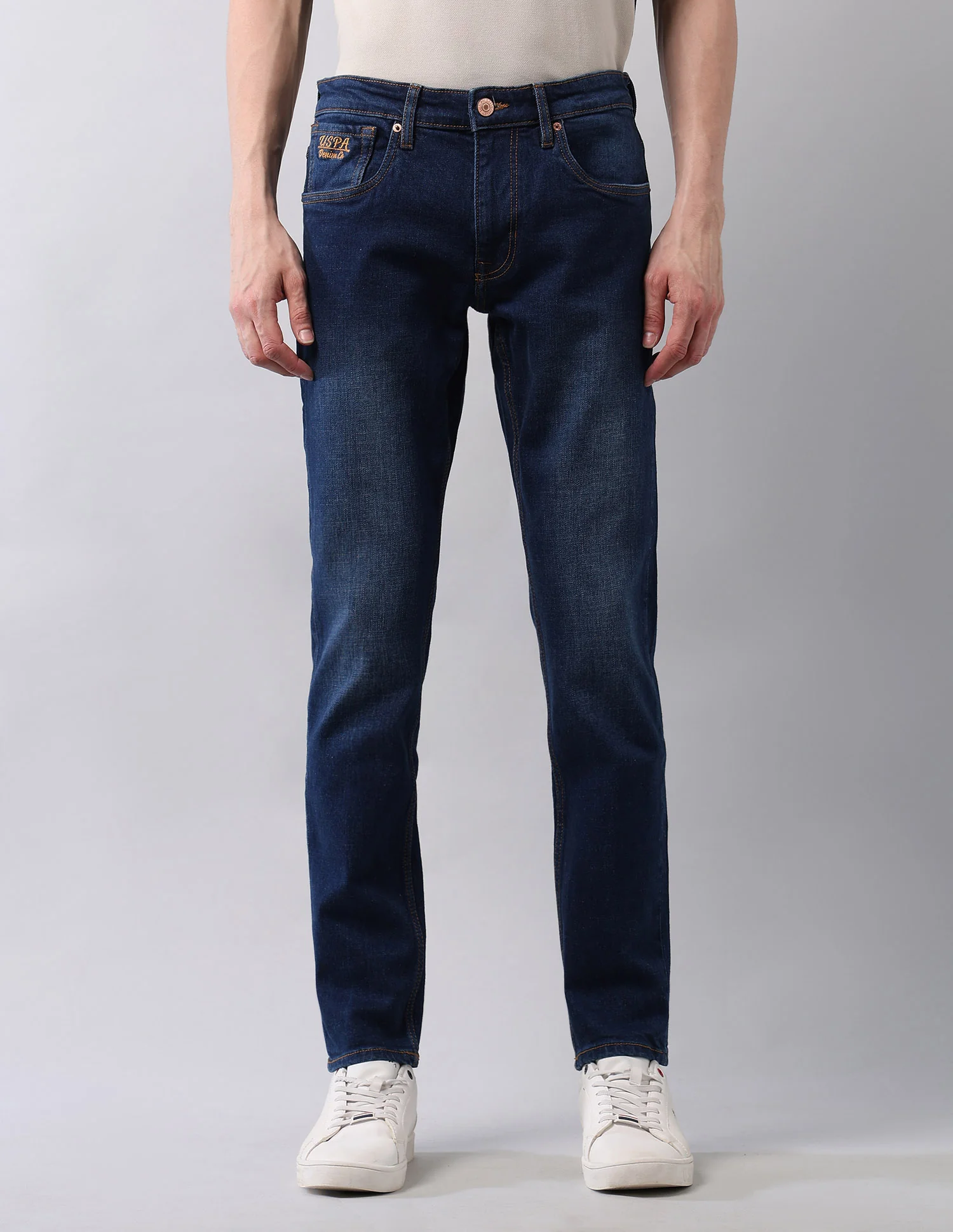 Brandon Slim Tapered Fit Blue Jeans - Image 6