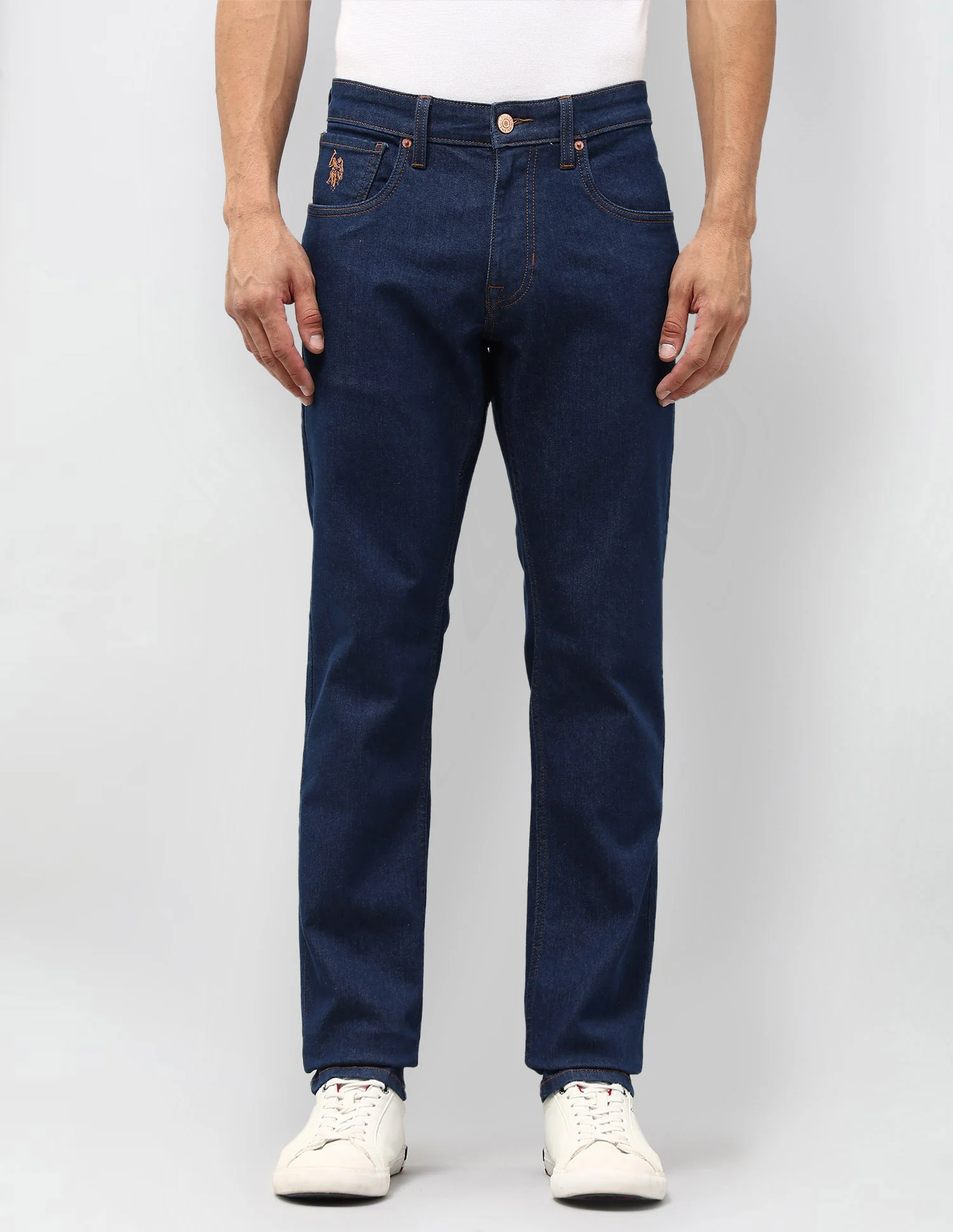 Brandon Slim Tapered Fit Blue Jeans - Image 6