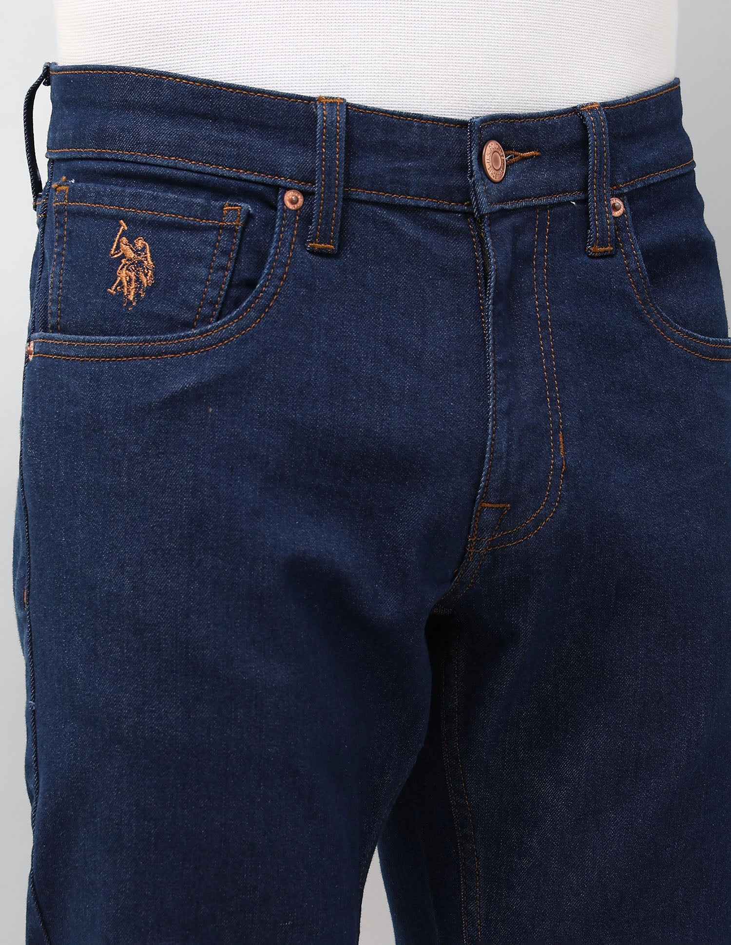 Brandon Slim Tapered Fit Blue Jeans - Image 7