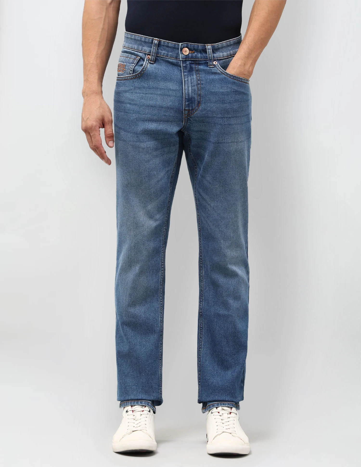 Brandon Slim Tapered Fit Blue Jeans - Image 6