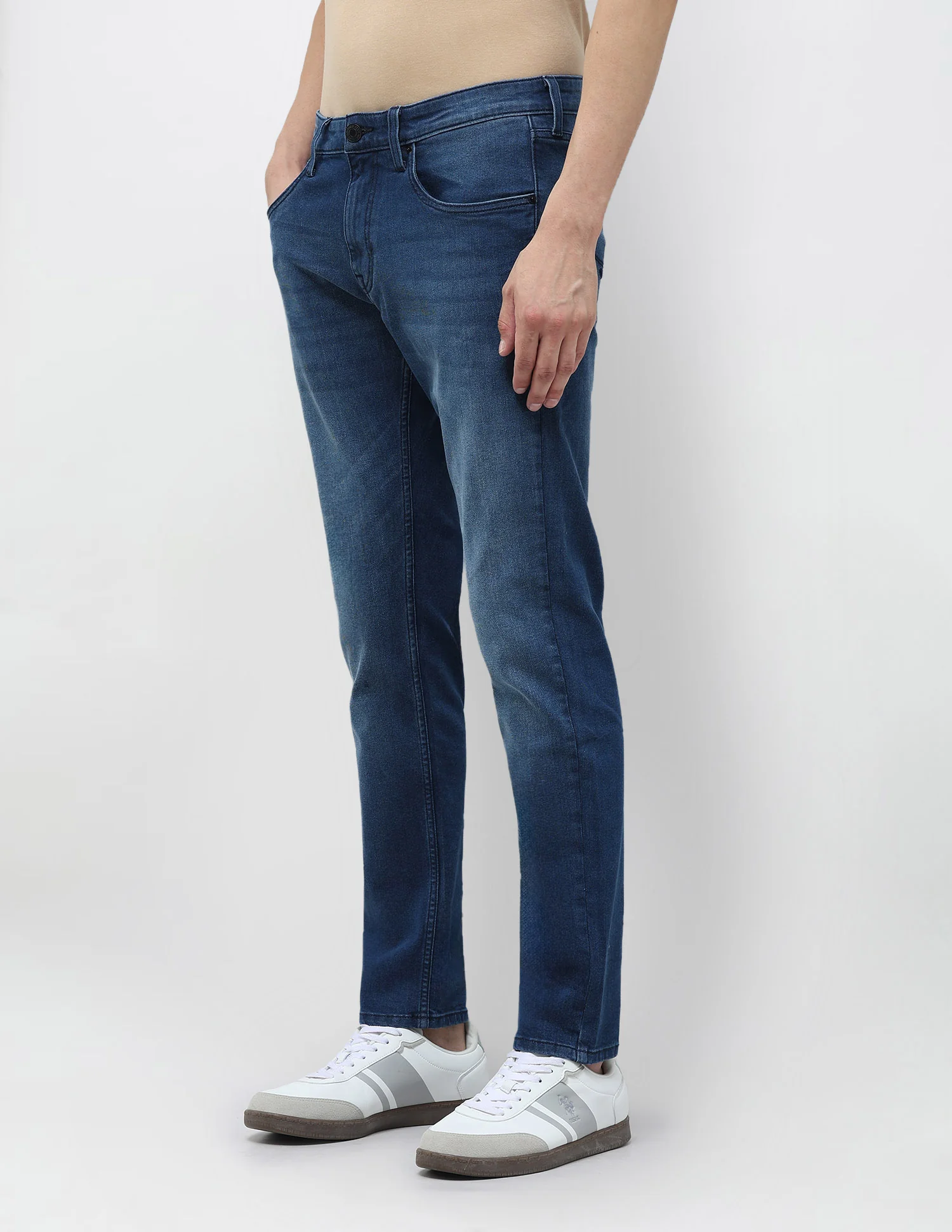 Brandon Slim Tapered Fit Blue Jeans - Image 4
