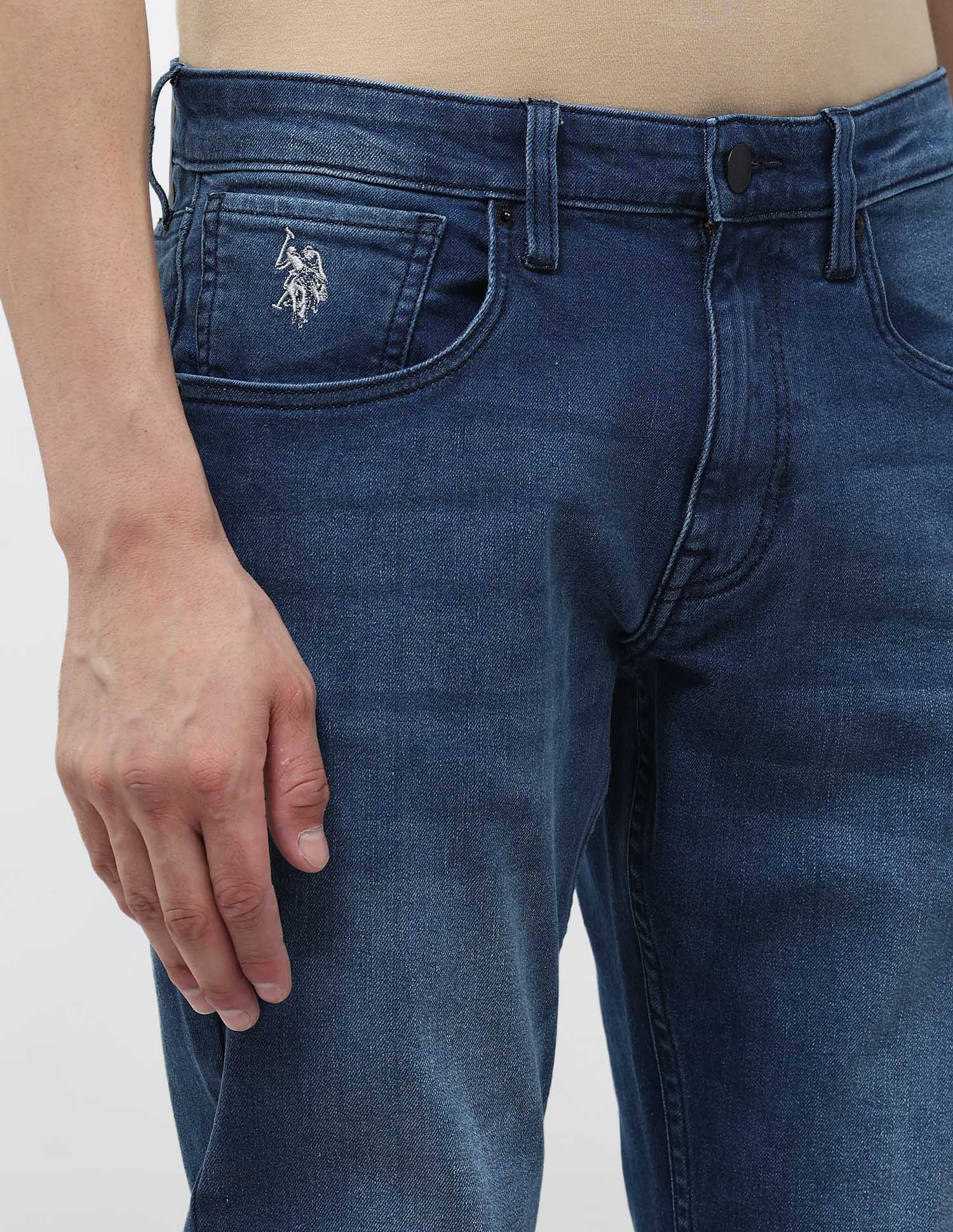 Brandon Slim Tapered Fit Blue Jeans - Image 7