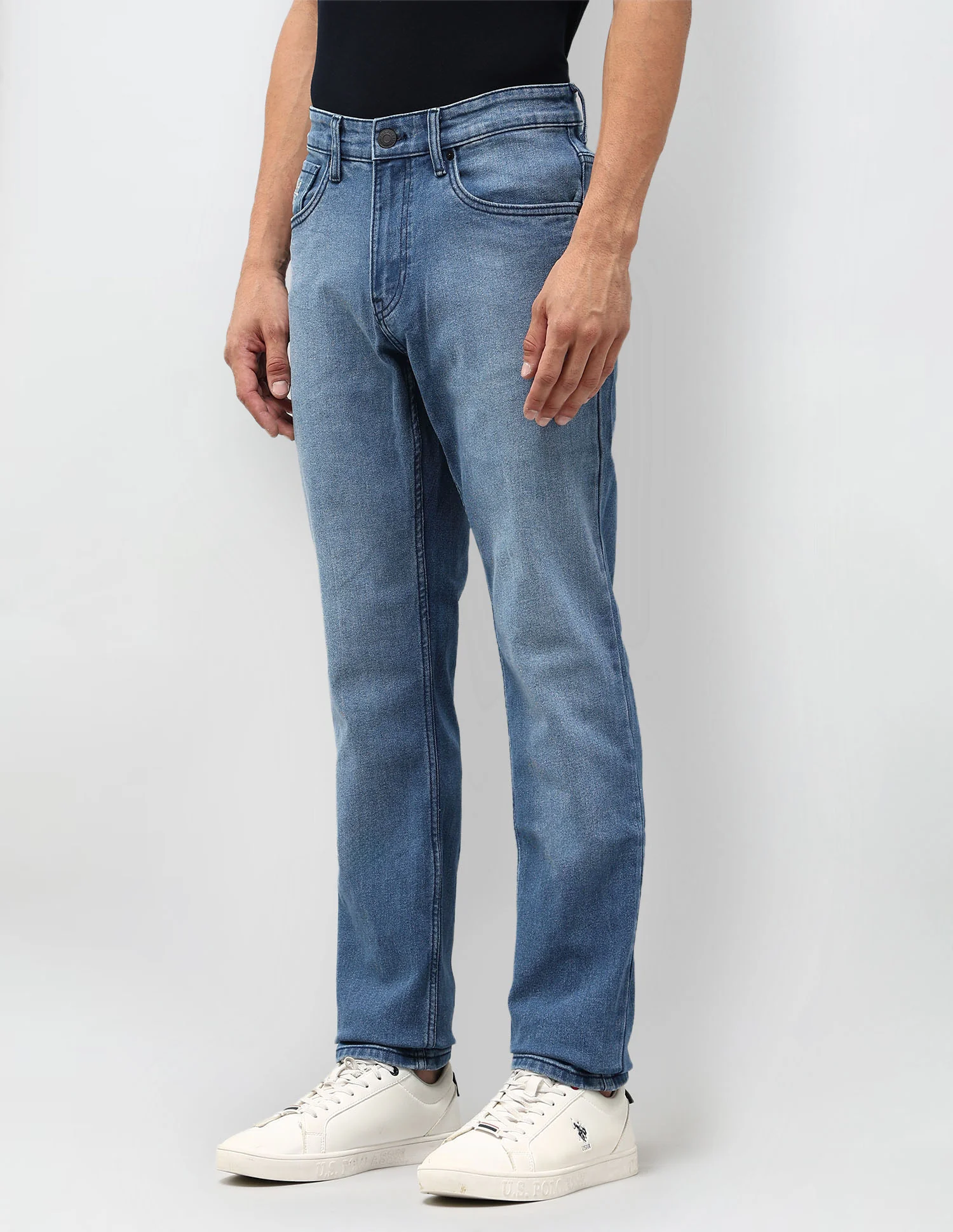 Brandon Slim Tapered Fit Blue Jeans - Image 4