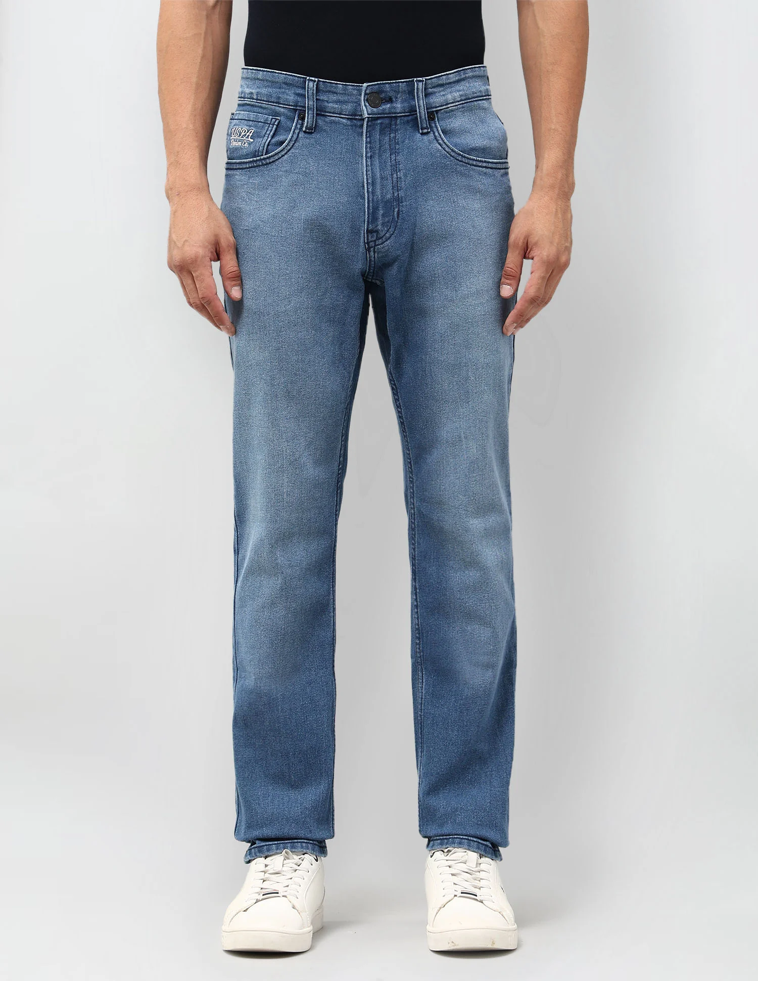 Brandon Slim Tapered Fit Blue Jeans - Image 6