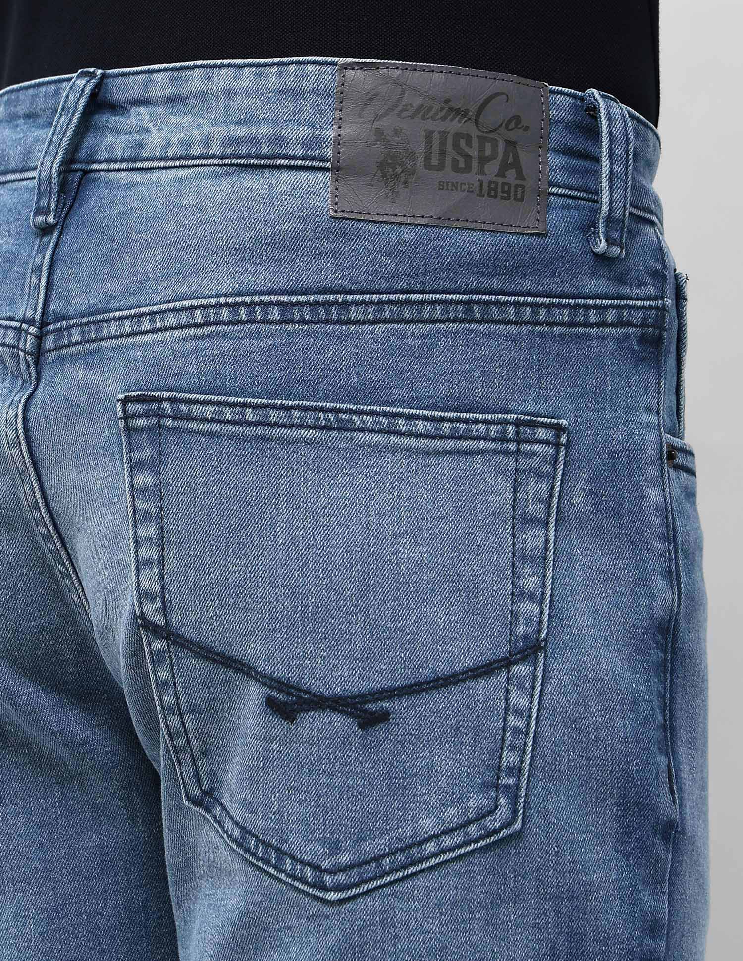 Brandon Slim Tapered Fit Blue Jeans - Image 8