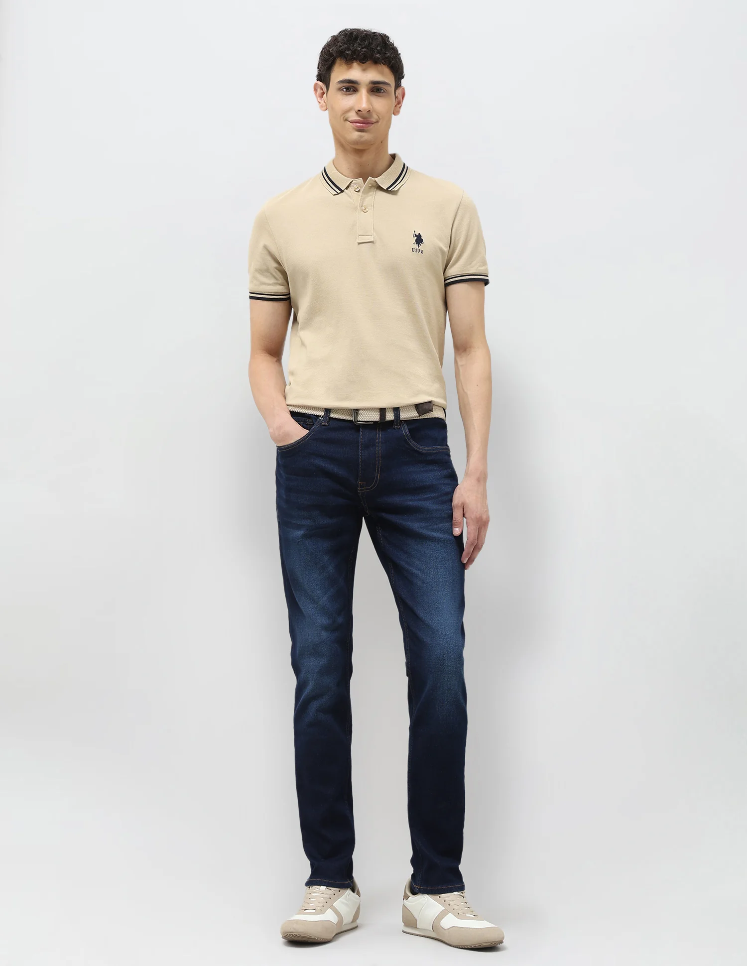 Brandon Slim Tapered Fit Blue Jeans - Image 3