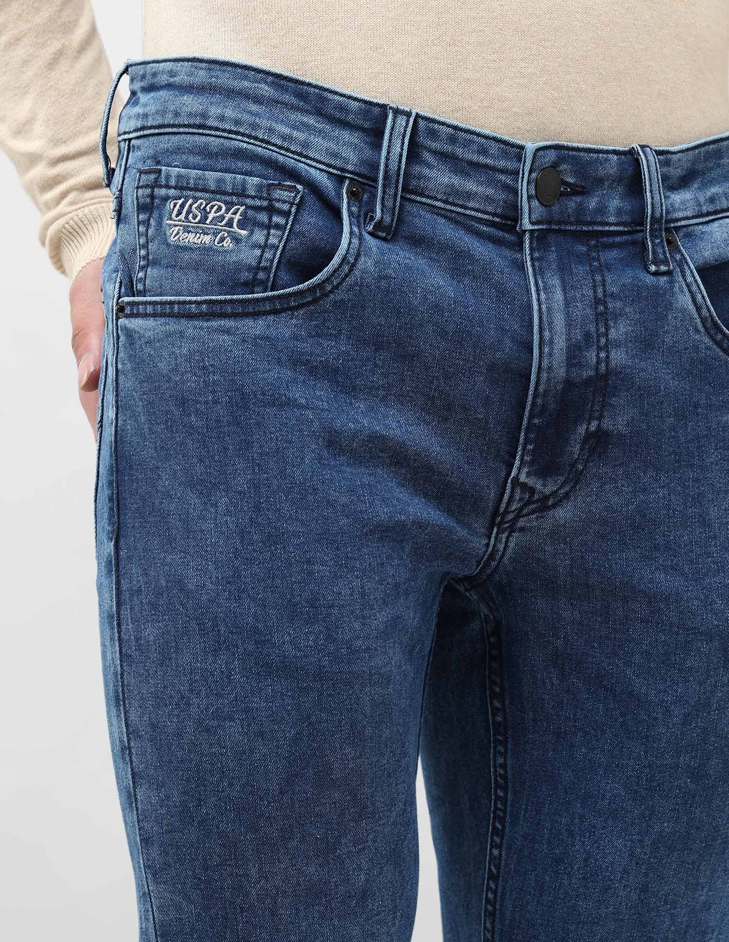 Brandon Slim Tapered Fit Blue Jeans - Image 7