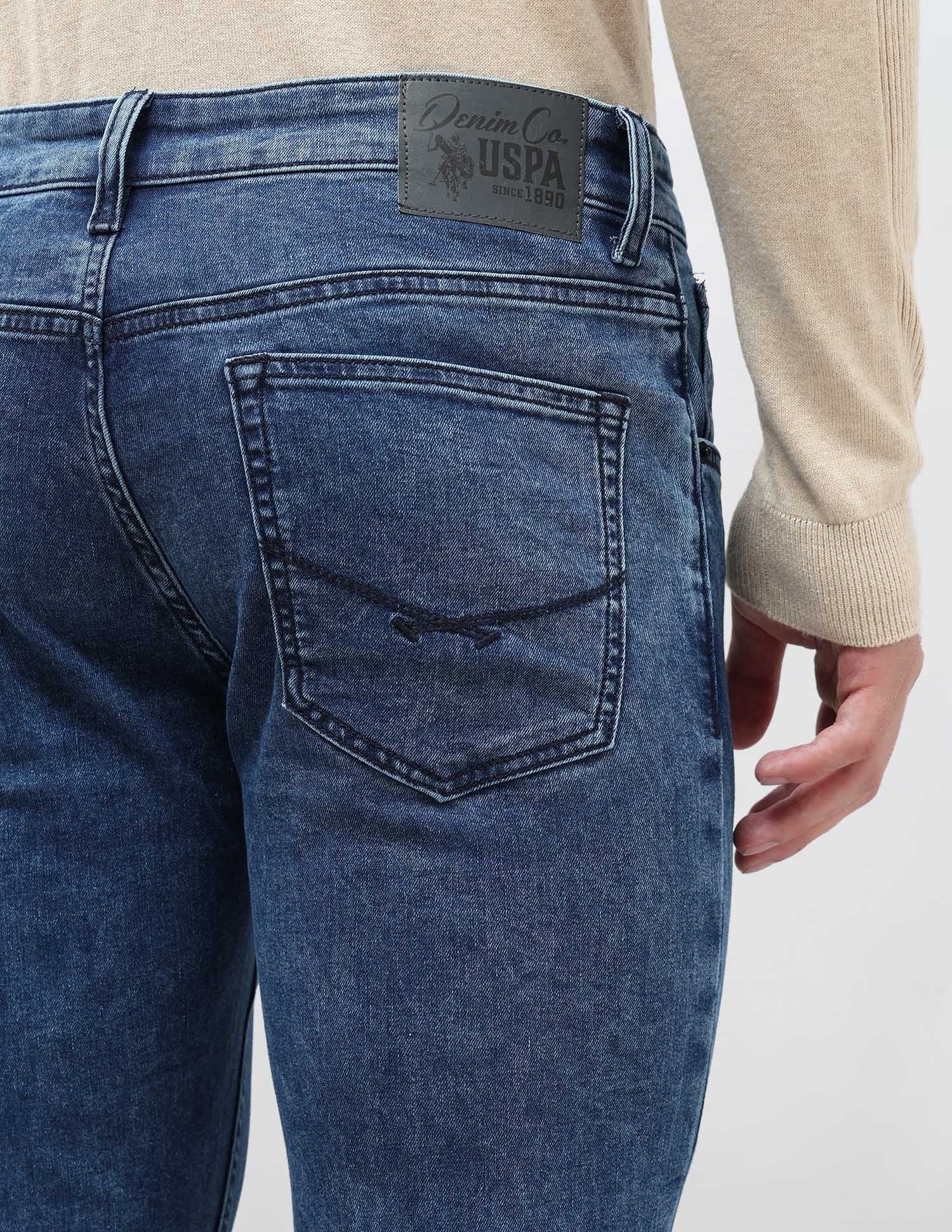 Brandon Slim Tapered Fit Blue Jeans - Image 8