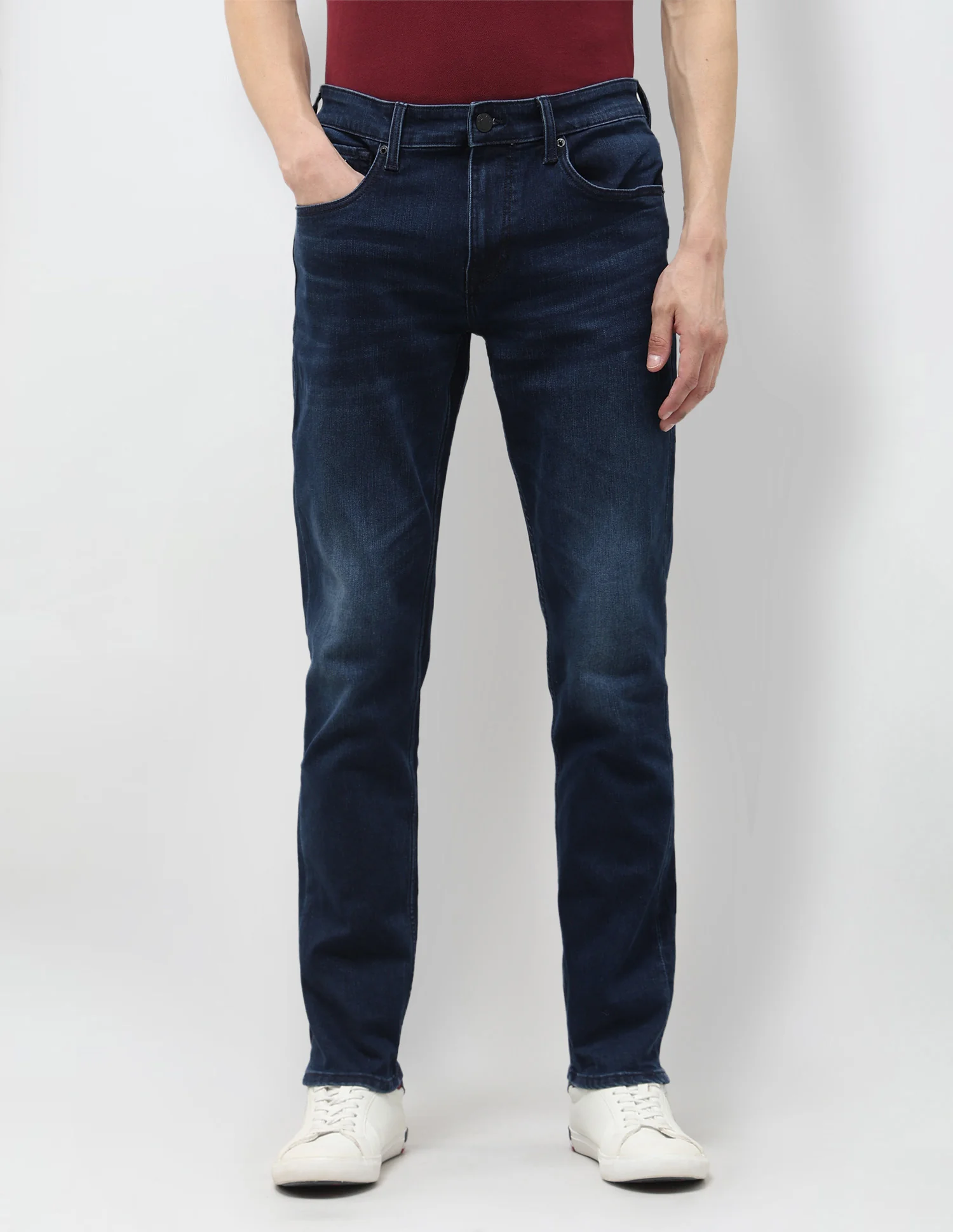 Brandon Slim Tapered Fit Blue Jeans - Image 6