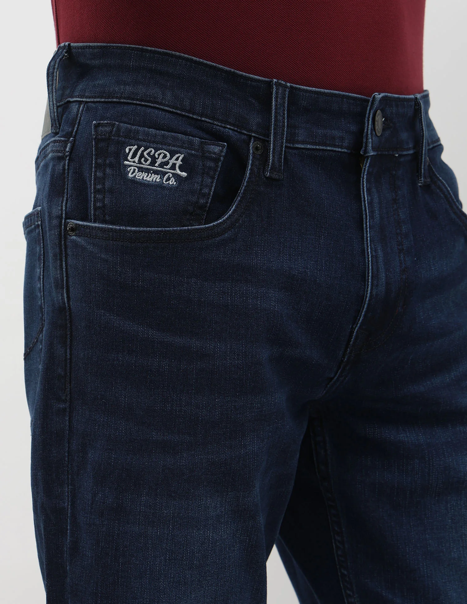 Brandon Slim Tapered Fit Blue Jeans - Image 7