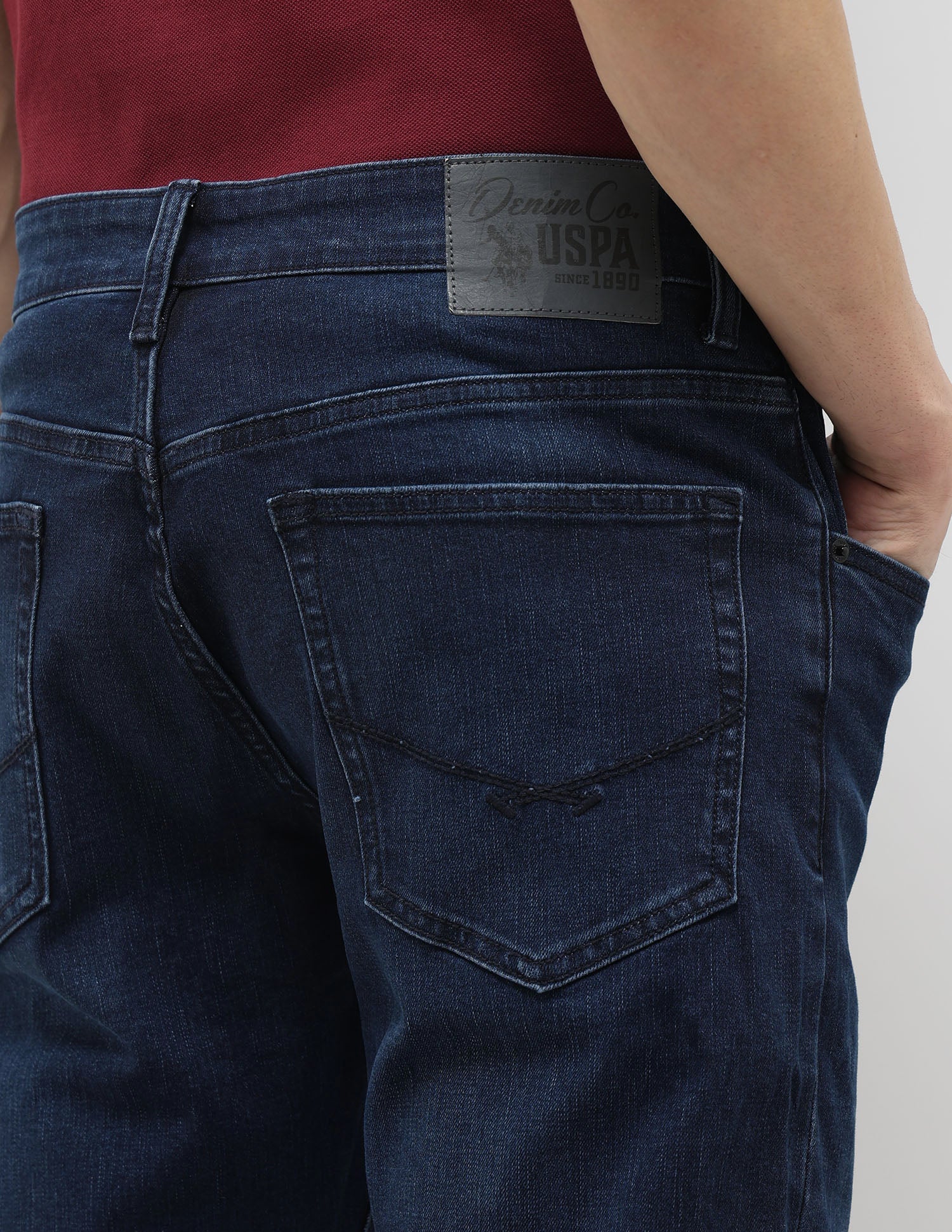 Brandon Slim Tapered Fit Blue Jeans - Image 8