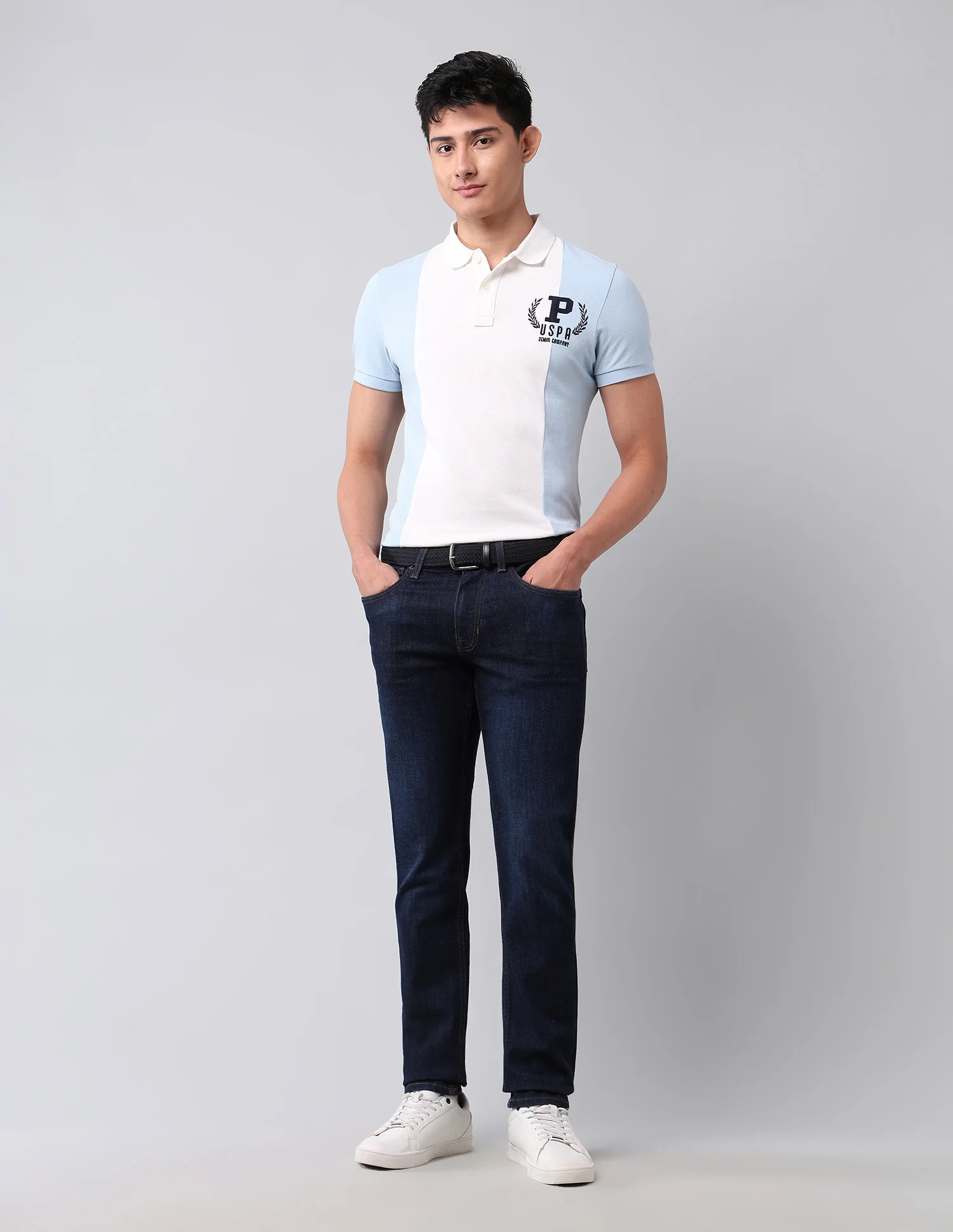 Brandon Slim Tapered Fit Blue Jeans - Image 3