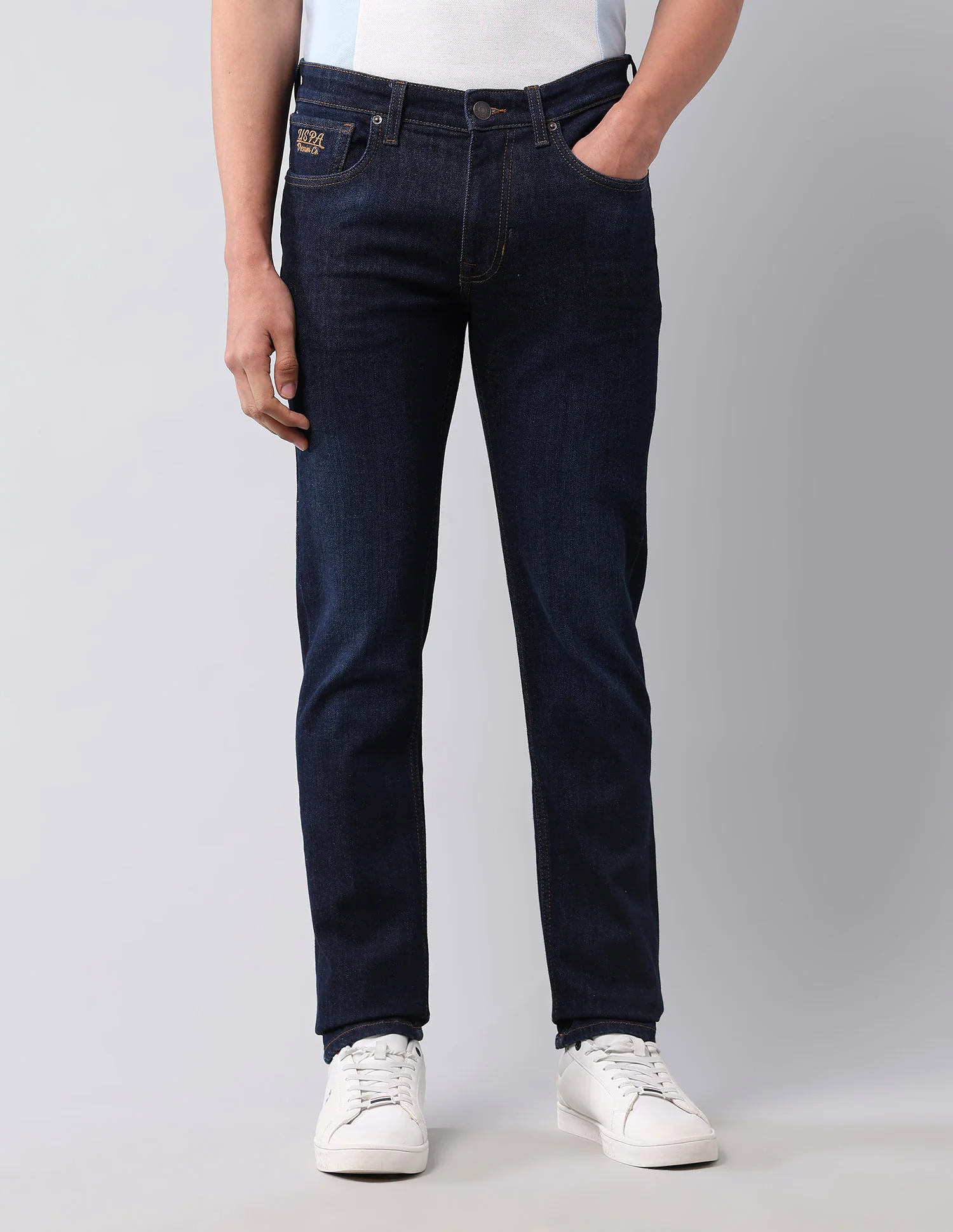 Brandon Slim Tapered Fit Blue Jeans - Image 6