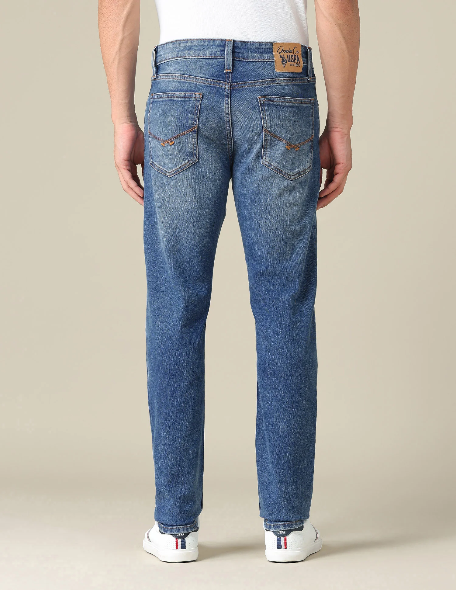 Brandon Slim Tapered Fit Blue Jeans - Image 5