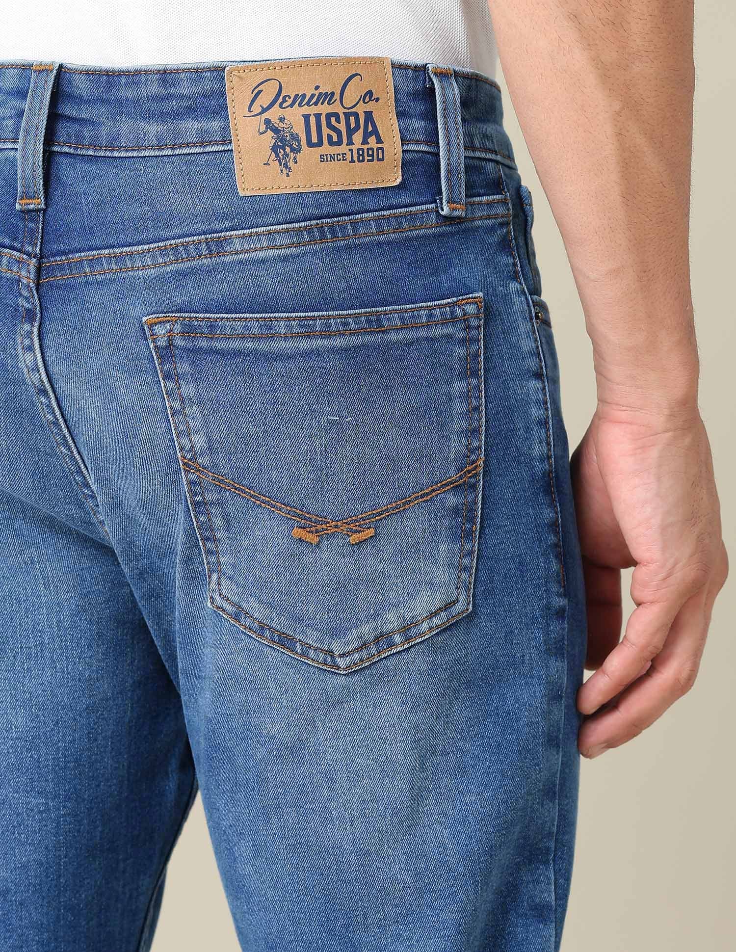 Brandon Slim Tapered Fit Blue Jeans - Image 8
