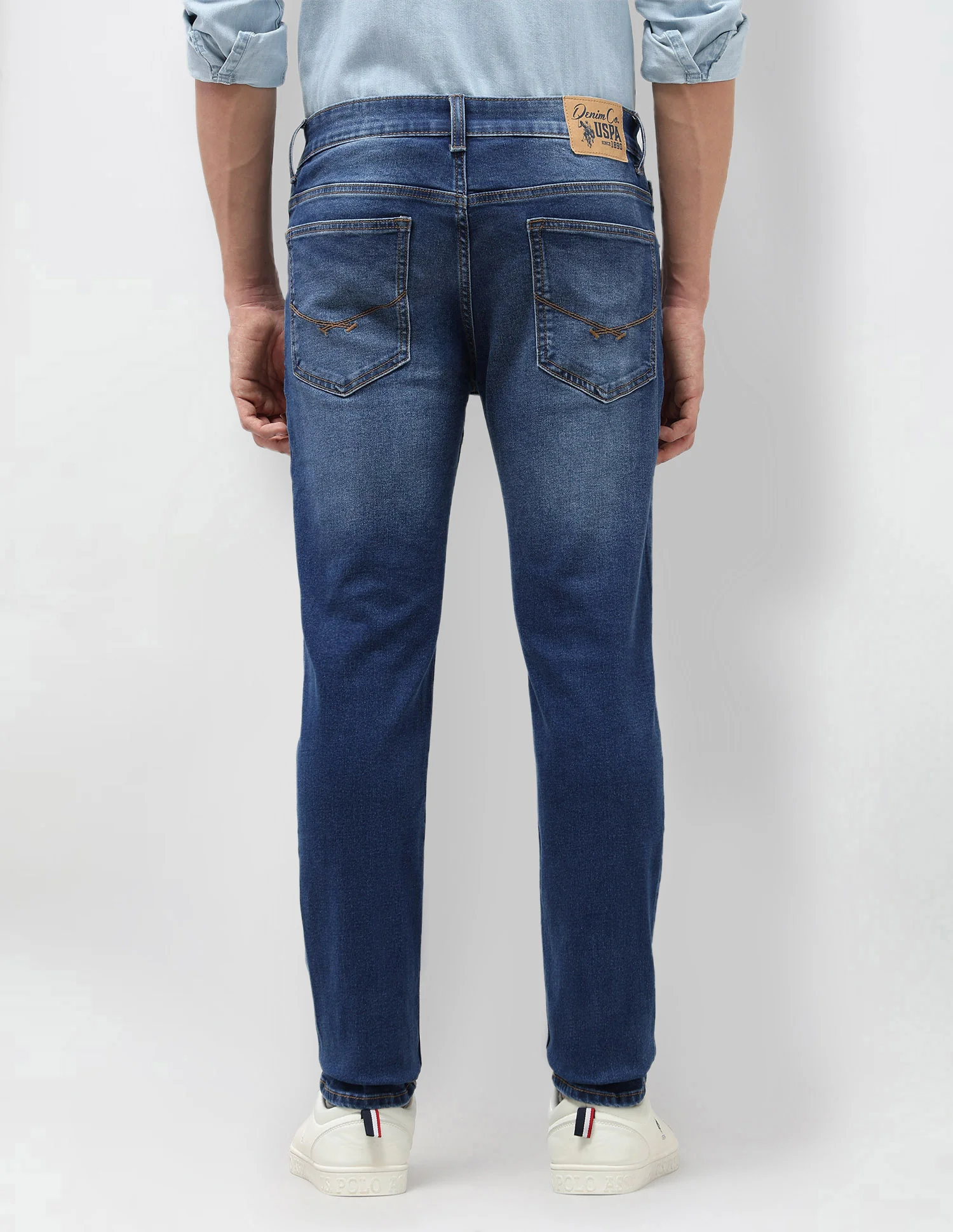 Brandon Slim Tapered Fit Blue Jeans - Image 5