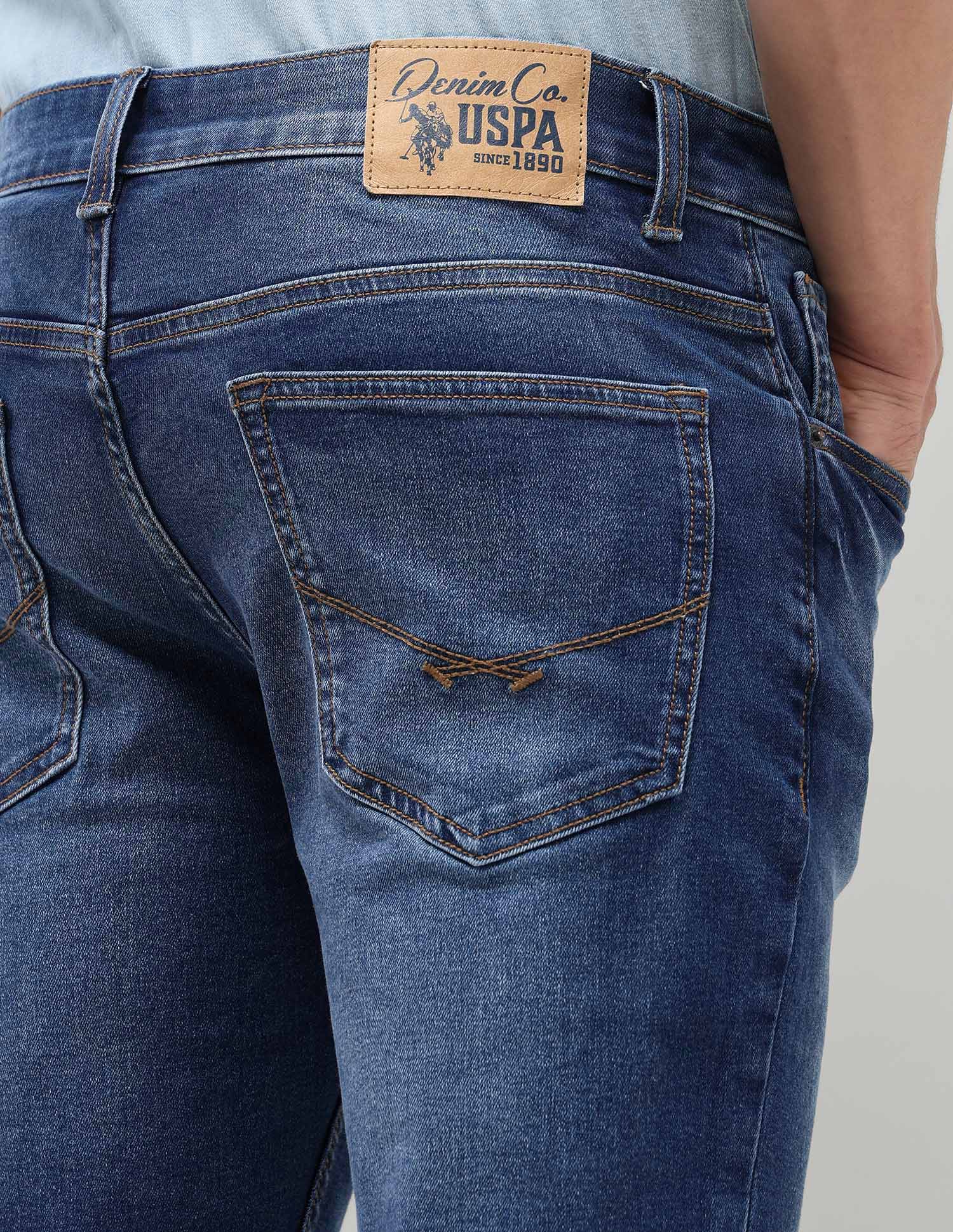 Brandon Slim Tapered Fit Blue Jeans - Image 8
