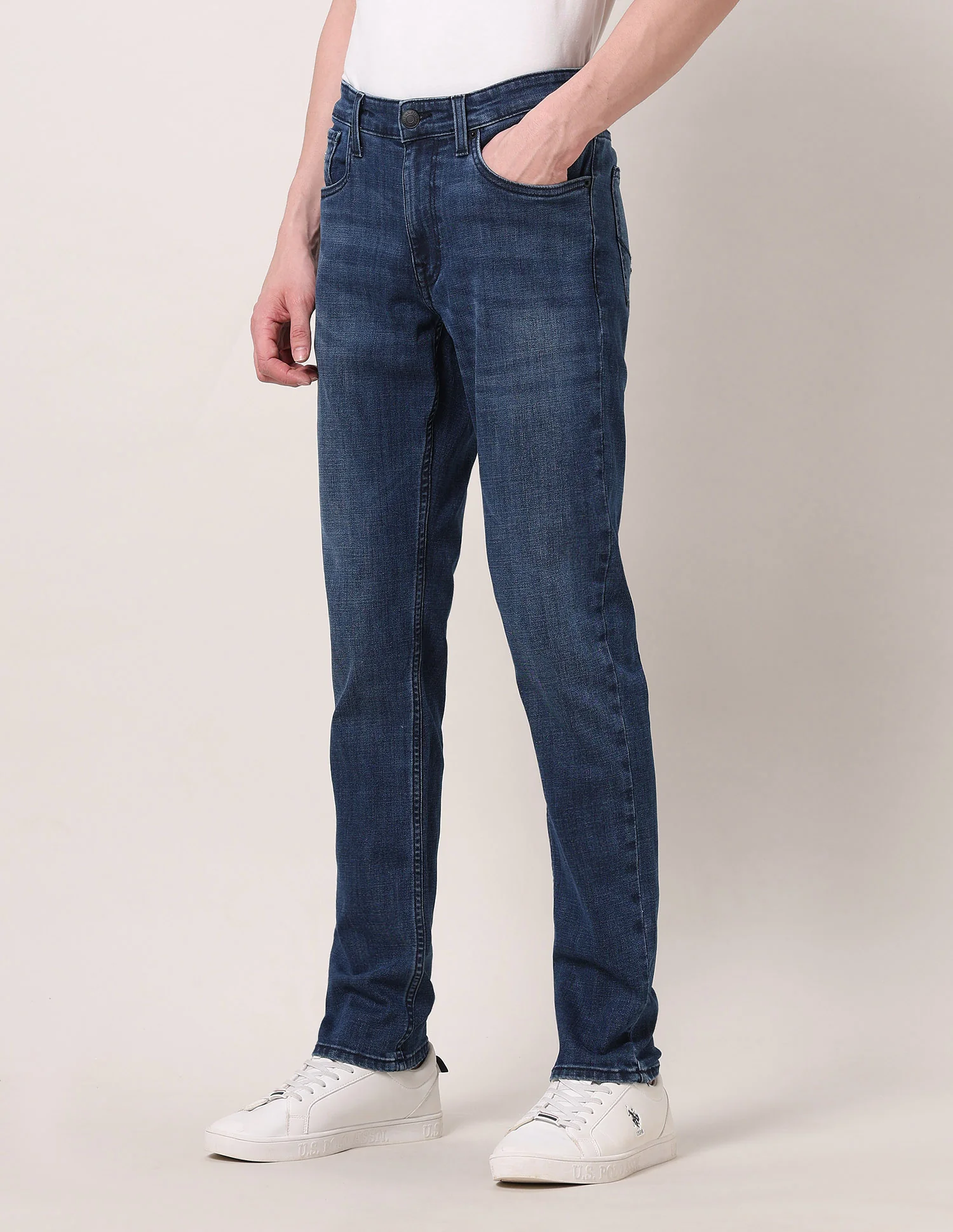 Brandon Slim Tapered Fit Blue Jeans - Image 4