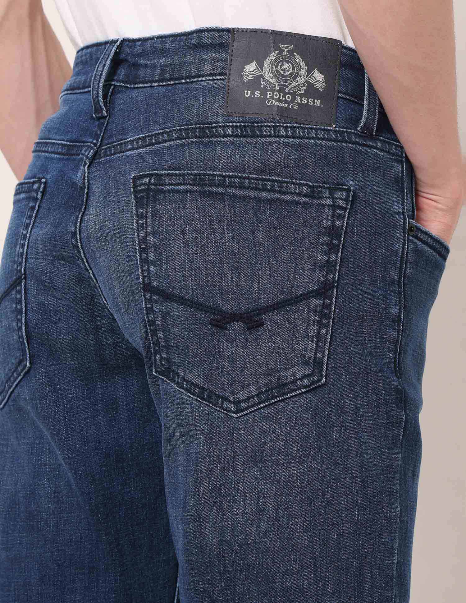 Brandon Slim Tapered Fit Blue Jeans - Image 8
