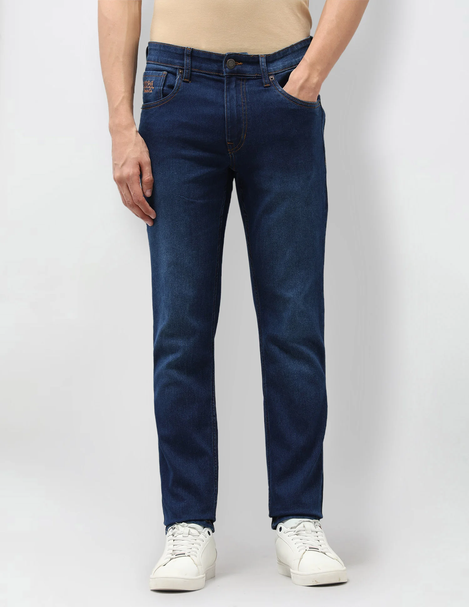 Brandon Slim Tapered Fit Blue Jeans - Image 6