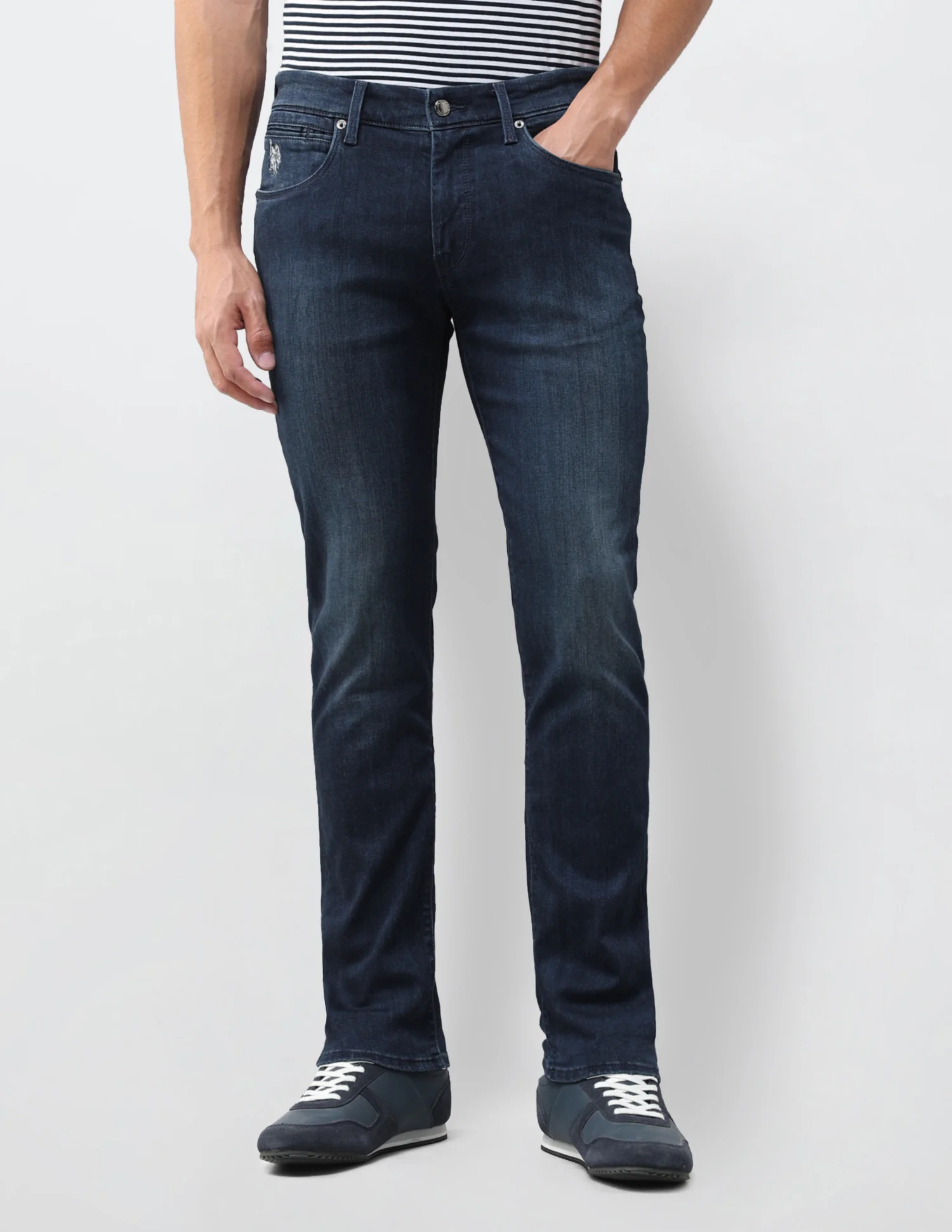 Brandon Slim Tapered Fit Blue Jeans - Image 6